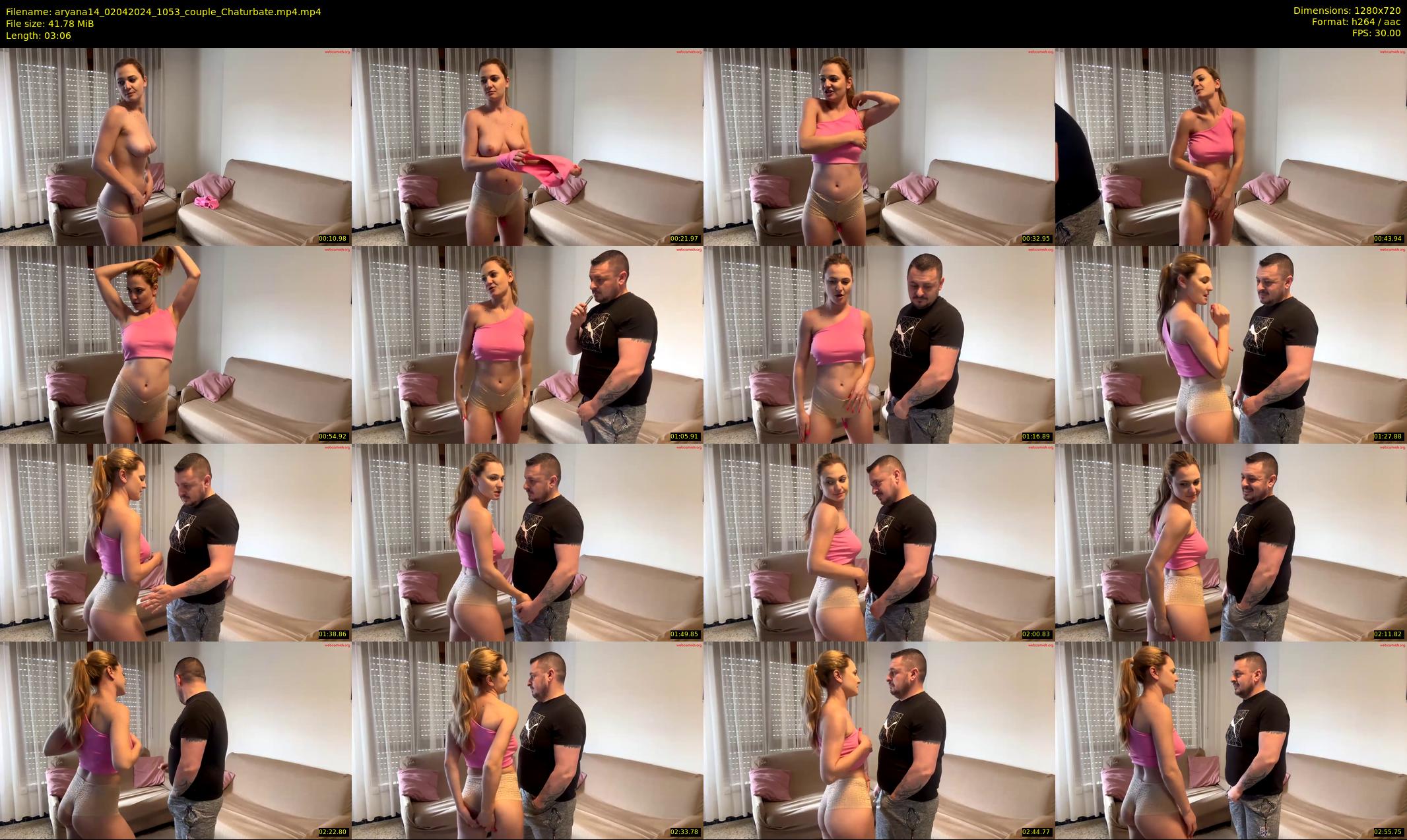 aryana14 — 4 minute Chaturbate couple cam show recording, 720p, Apr 2, 2024
