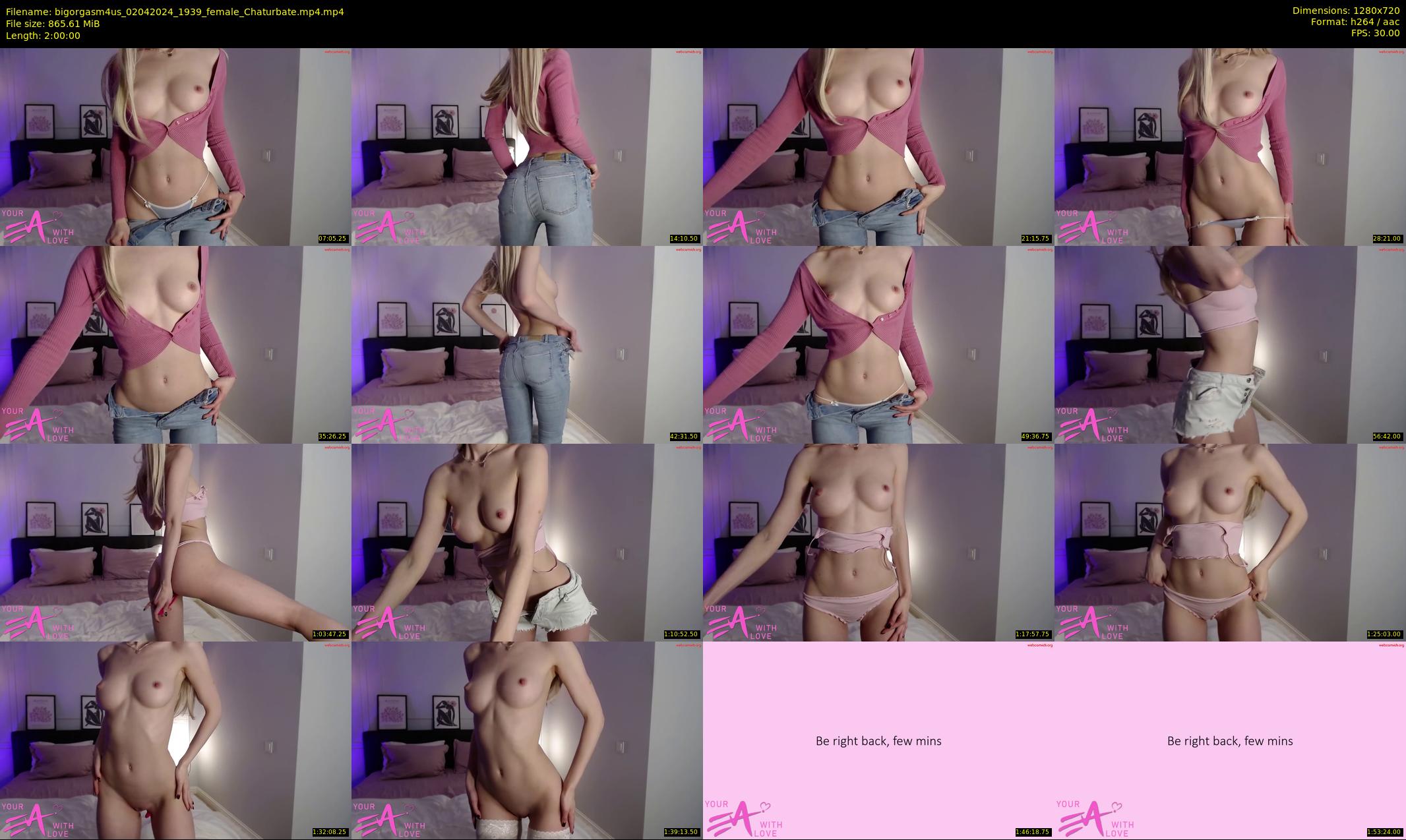 bigorgasm4us — 120 minute Chaturbate female cam show recording, 720p, Apr 2, 2024