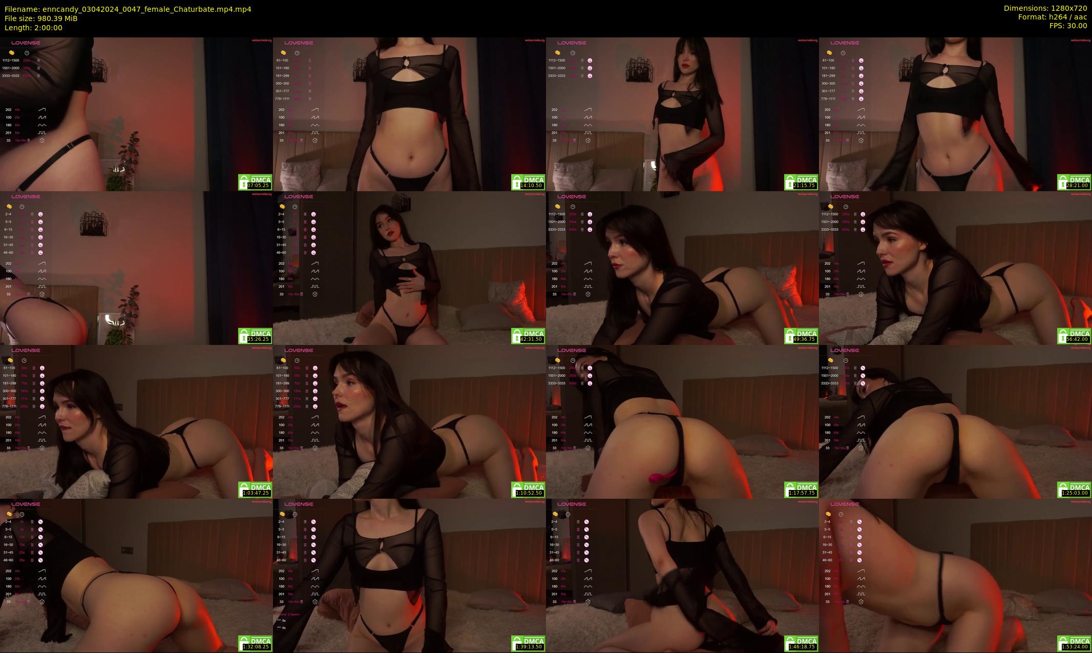 enncandy — 120 minute Chaturbate female cam show recording, 720p, Apr 3, 2024