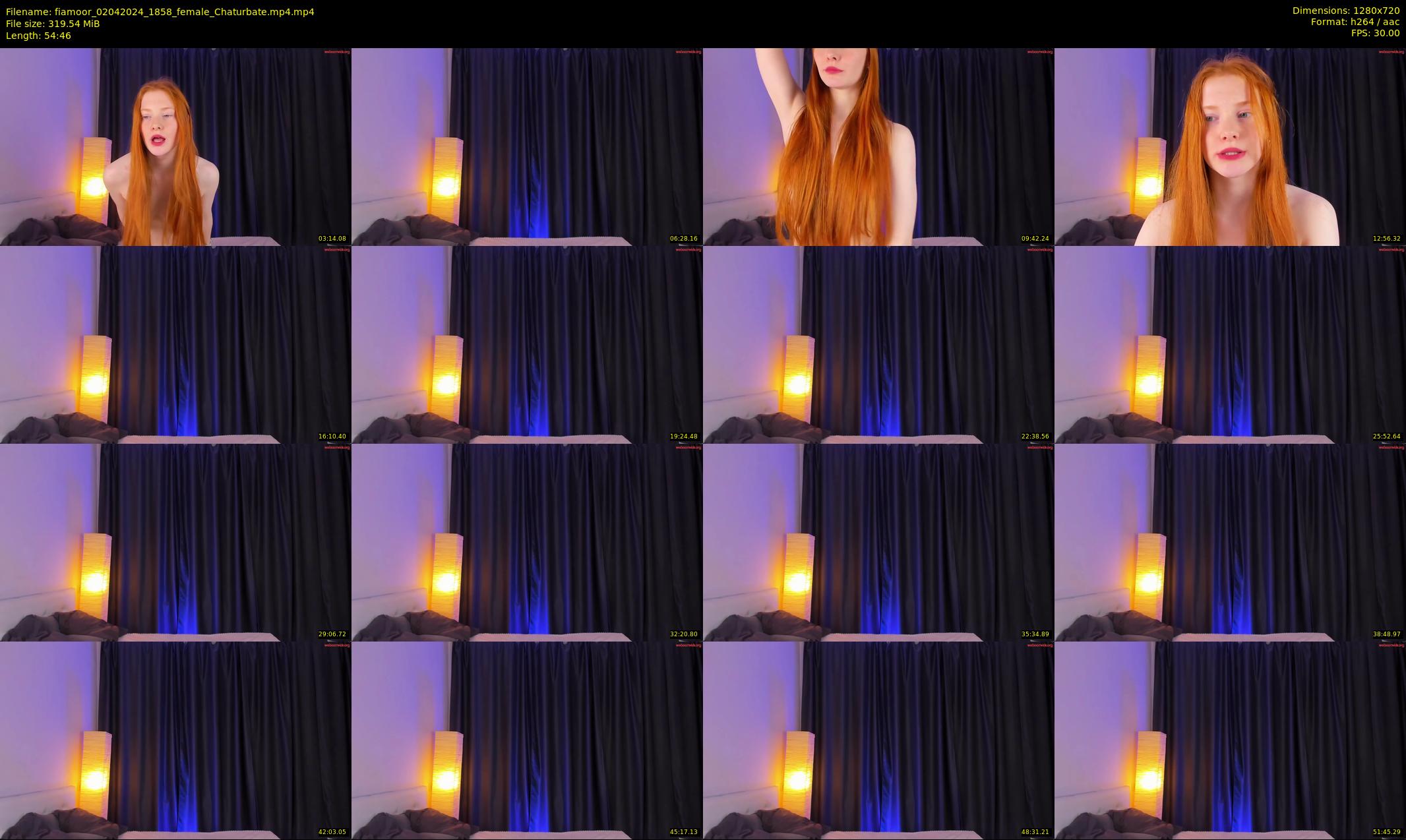 fiamoor — 55 minute Chaturbate female cam show recording, 720p, Apr 2, 2024