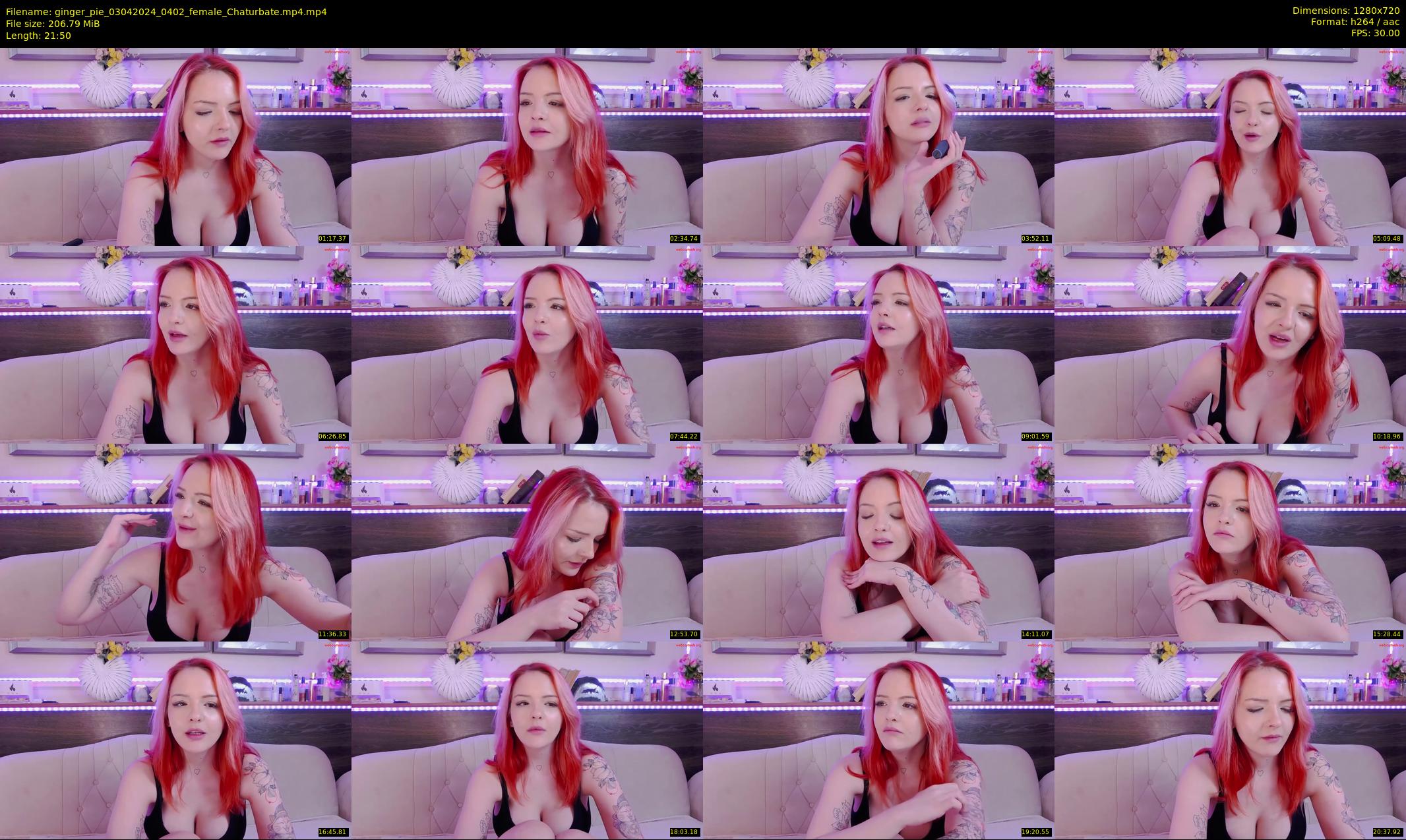 ginger_pie — 22 minute Chaturbate female cam show recording, 720p, Apr 3, 2024