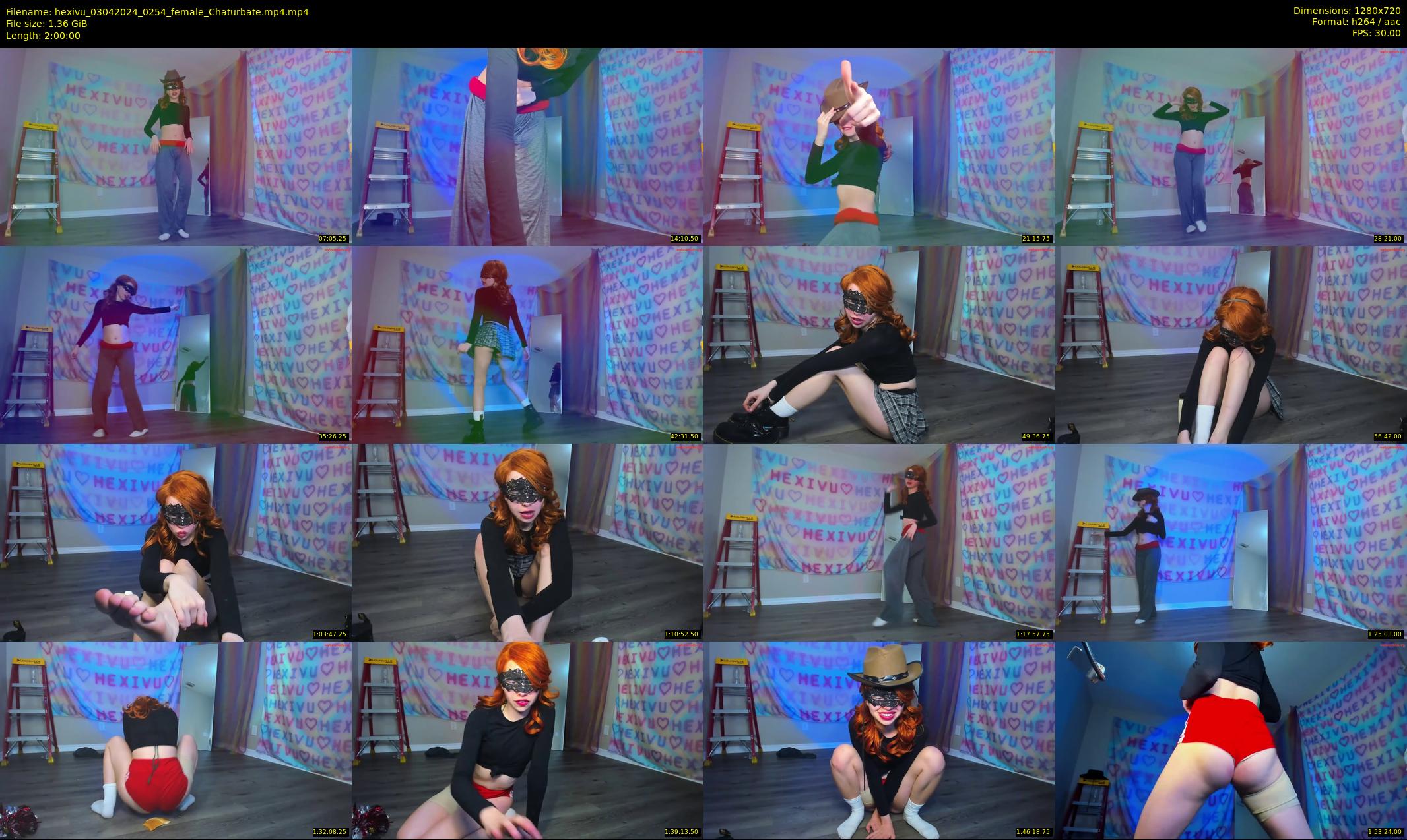 hexivu — 120 minute Chaturbate female cam show recording, 720p, Apr 3, 2024