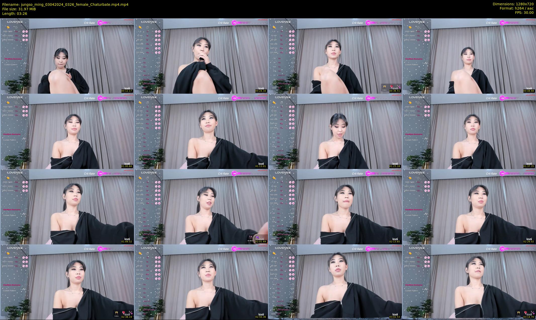 jungso_ming — 4 minute Chaturbate female cam show recording, 720p, Apr 3, 2024