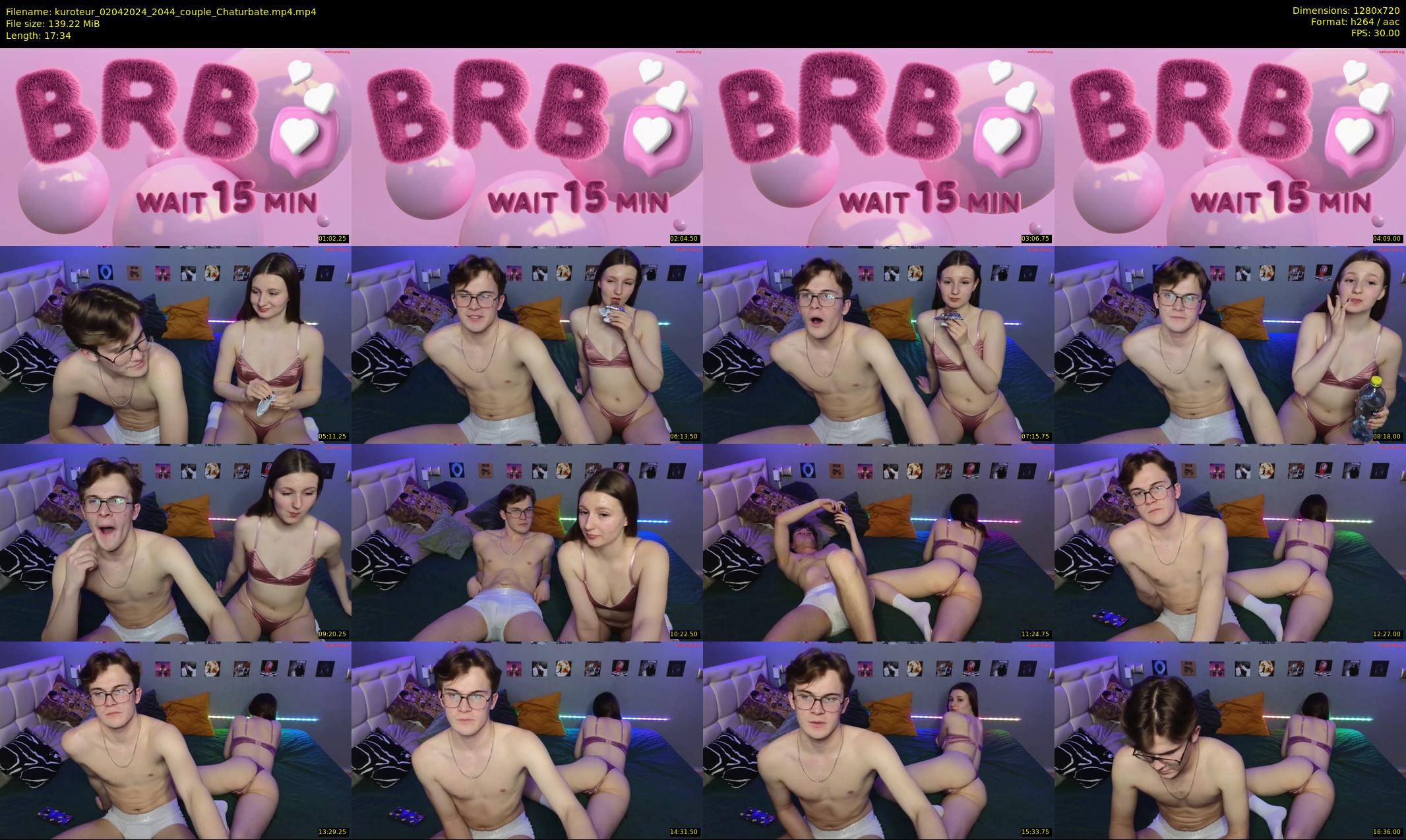 kuroteur — 18 minute Chaturbate couple cam show recording, 720p, Apr 2, 2024