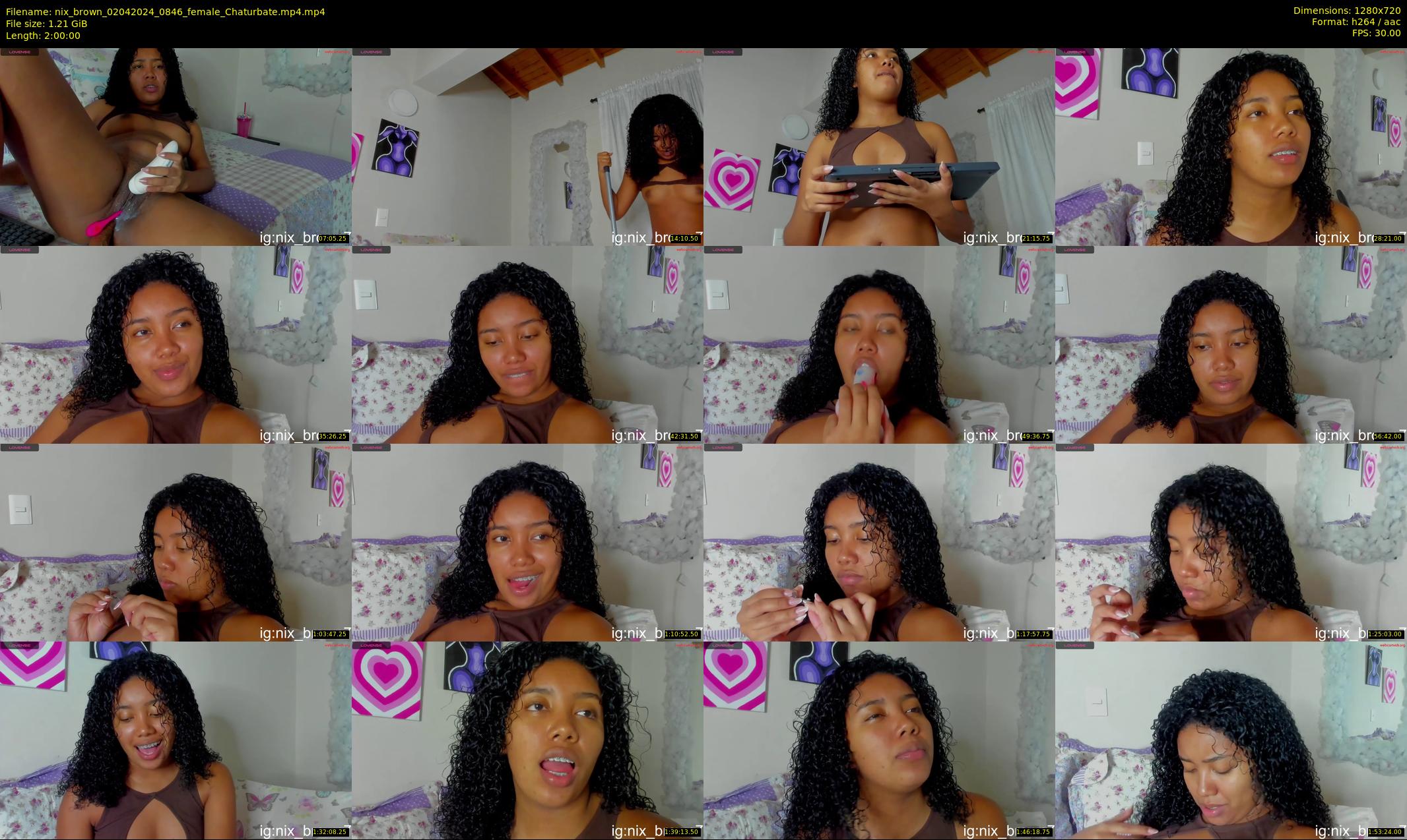 nix_brown — 120 minute Chaturbate female cam show recording, 720p, Apr 2, 2024