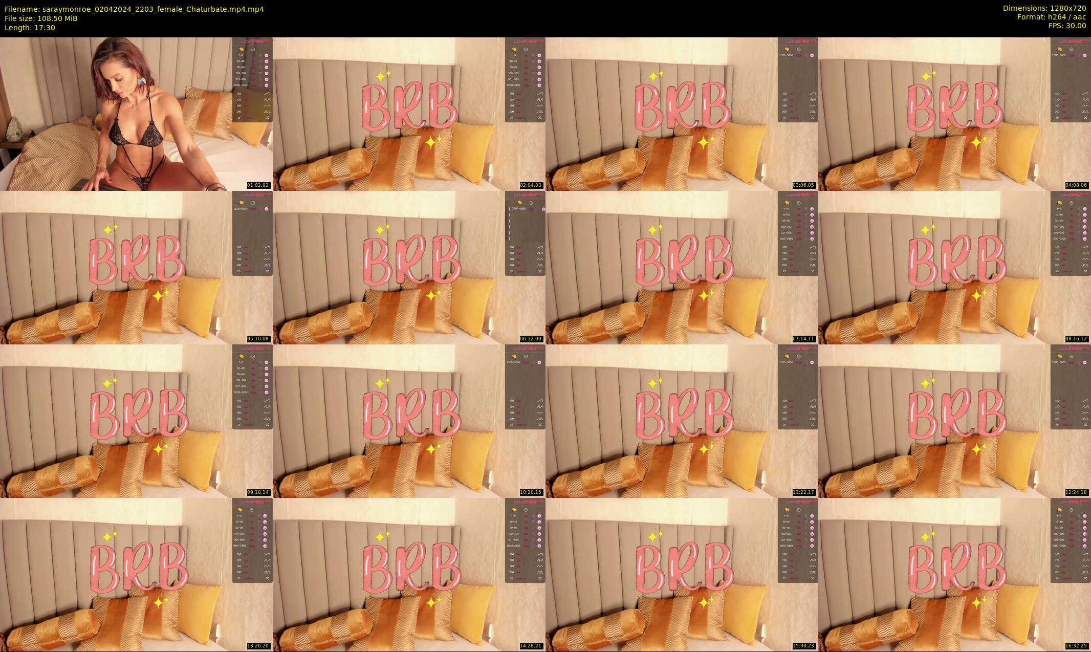 saraymonroe — 18 minute Chaturbate female cam show recording, 720p, Apr 2, 2024