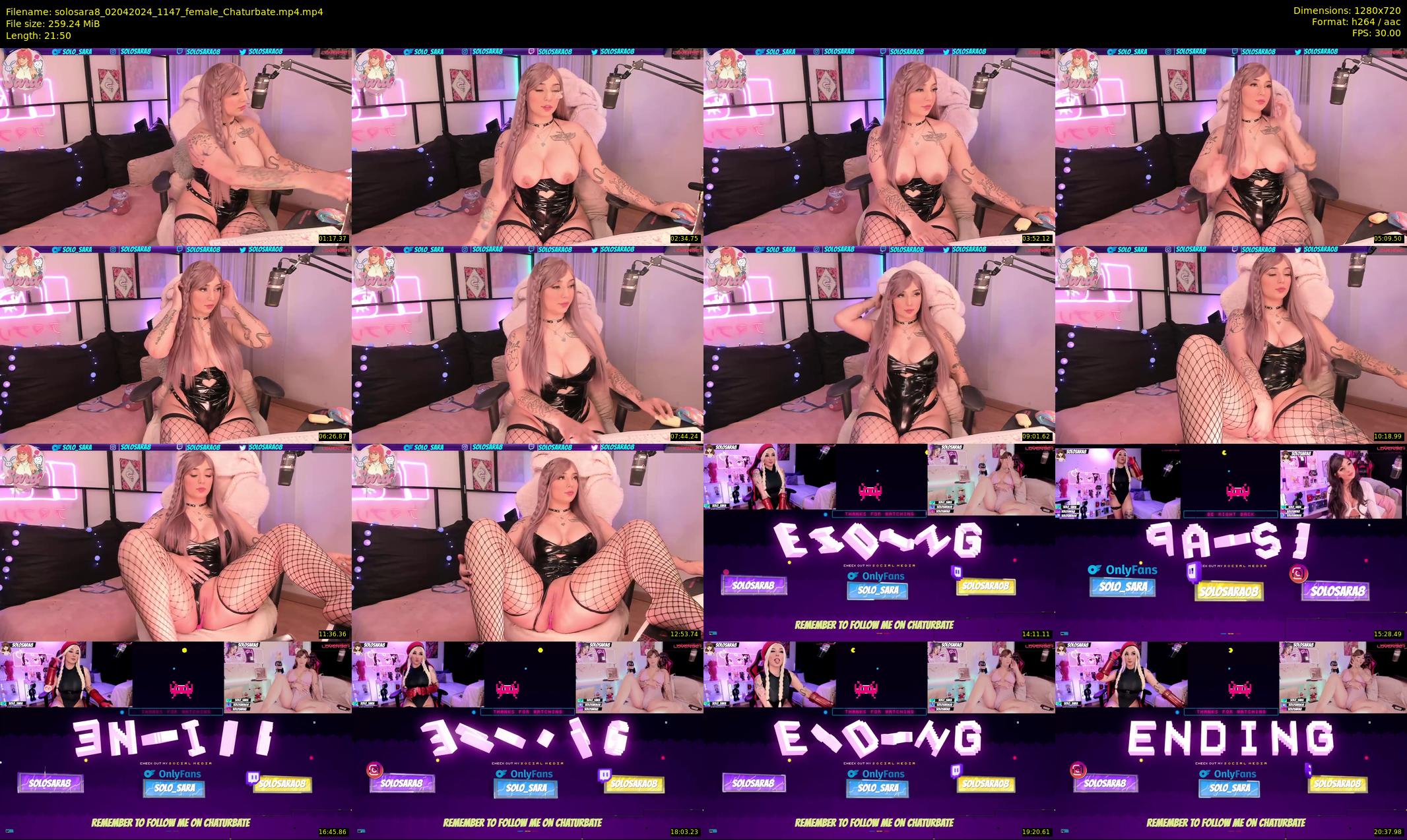 solosara8 — 22 minute Chaturbate female cam show recording, 720p, Apr 2, 2024