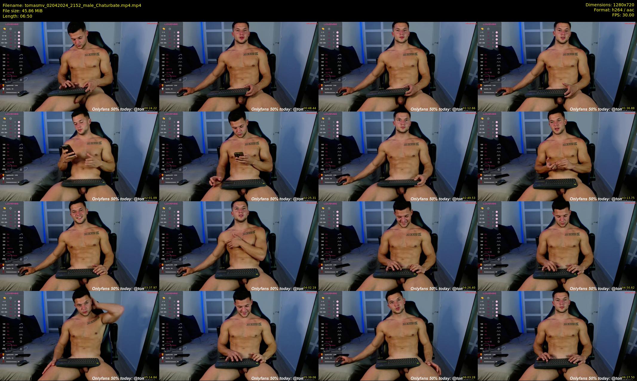 tomasmv — 7 minute Chaturbate male cam show recording, 720p, Apr 2, 2024