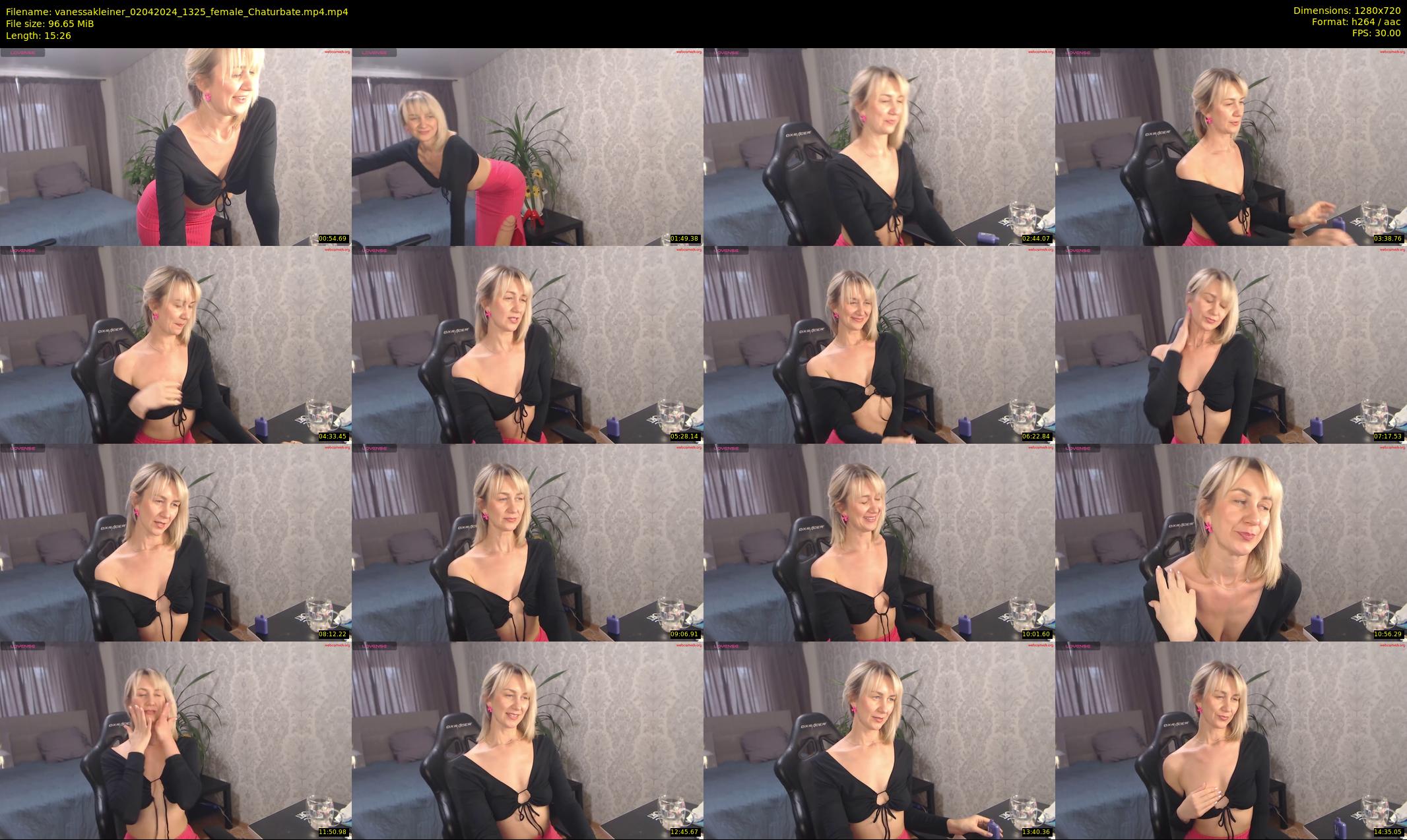 vanessakleiner — 16 minute Chaturbate female cam show recording, 720p, Apr 2, 2024