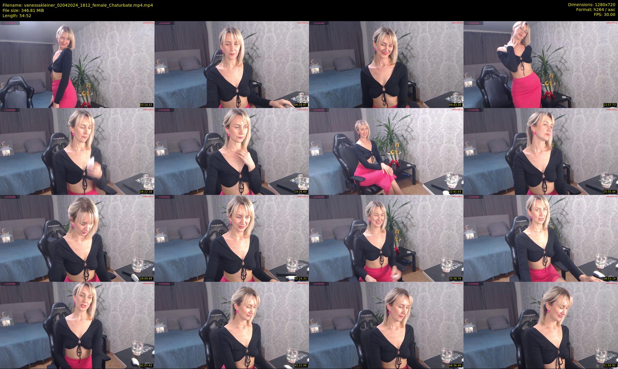 vanessakleiner — 55 minute Chaturbate female cam show recording, 720p, Apr 2, 2024