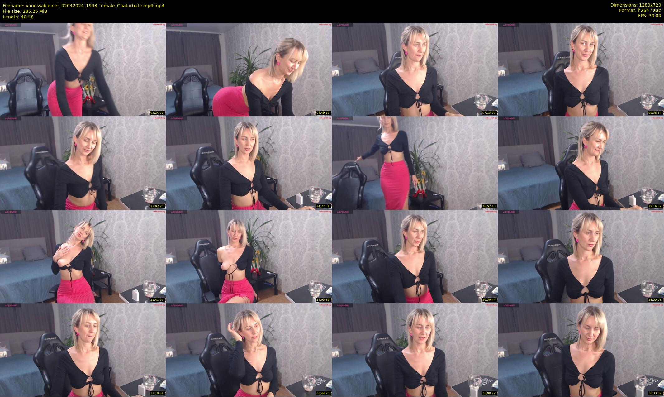 vanessakleiner — 41 minute Chaturbate female cam show recording, 720p, Apr 2, 2024