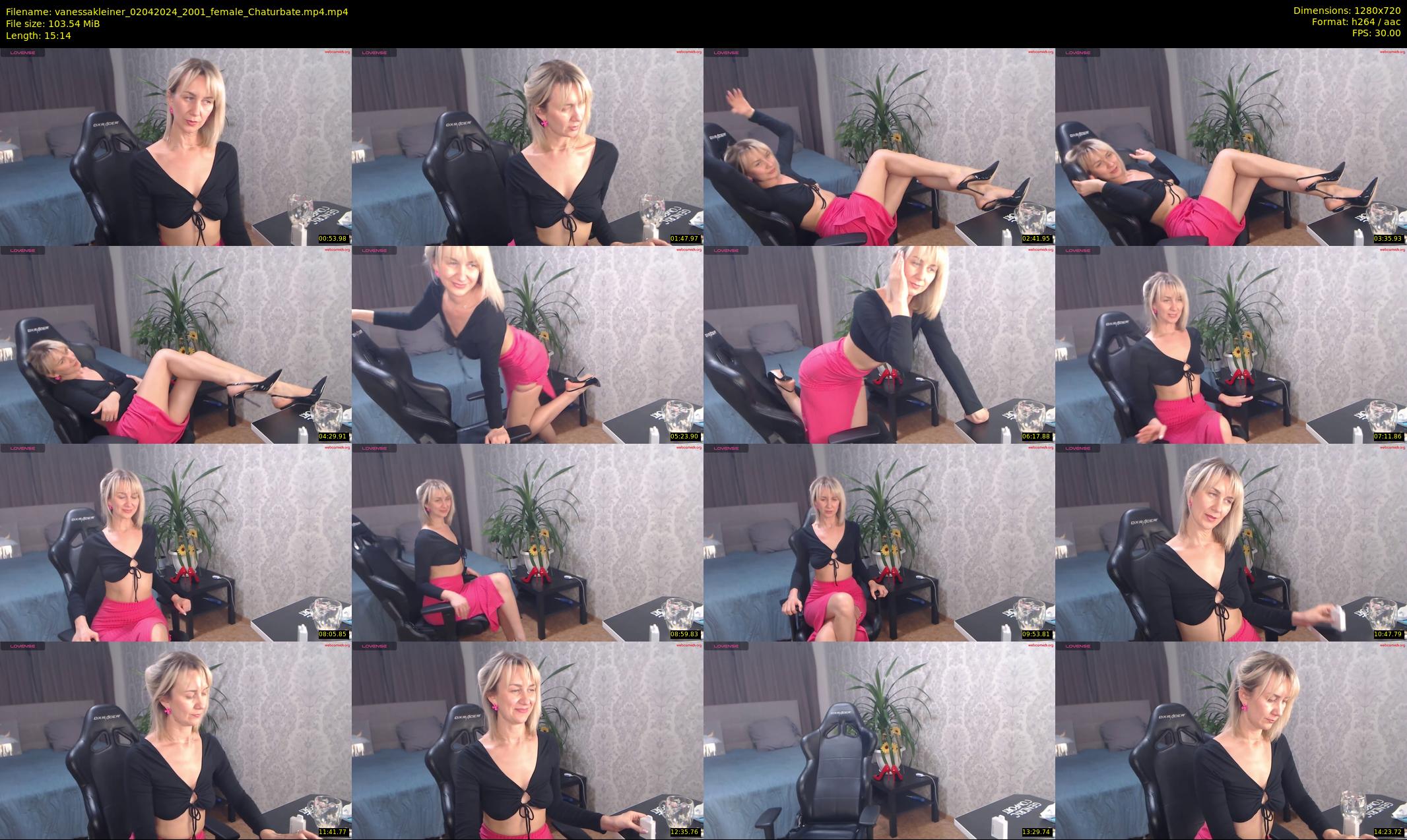 vanessakleiner — 16 minute Chaturbate female cam show recording, 720p, Apr 2, 2024