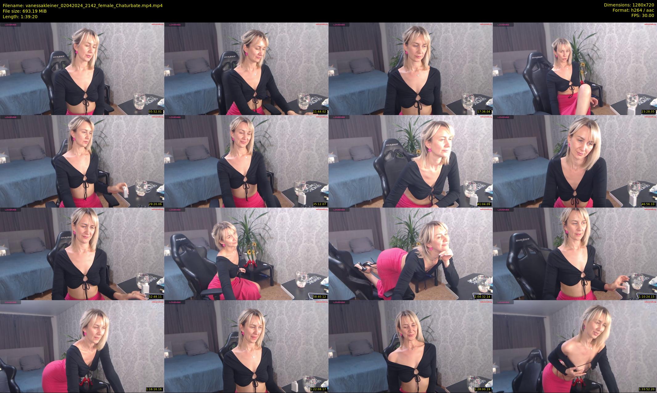 vanessakleiner — 100 minute Chaturbate female cam show recording, 720p, Apr 2, 2024