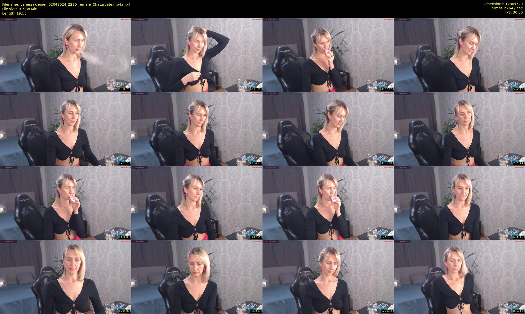 vanessakleiner — 20 minute Chaturbate female cam show recording, 720p, Apr 2, 2024