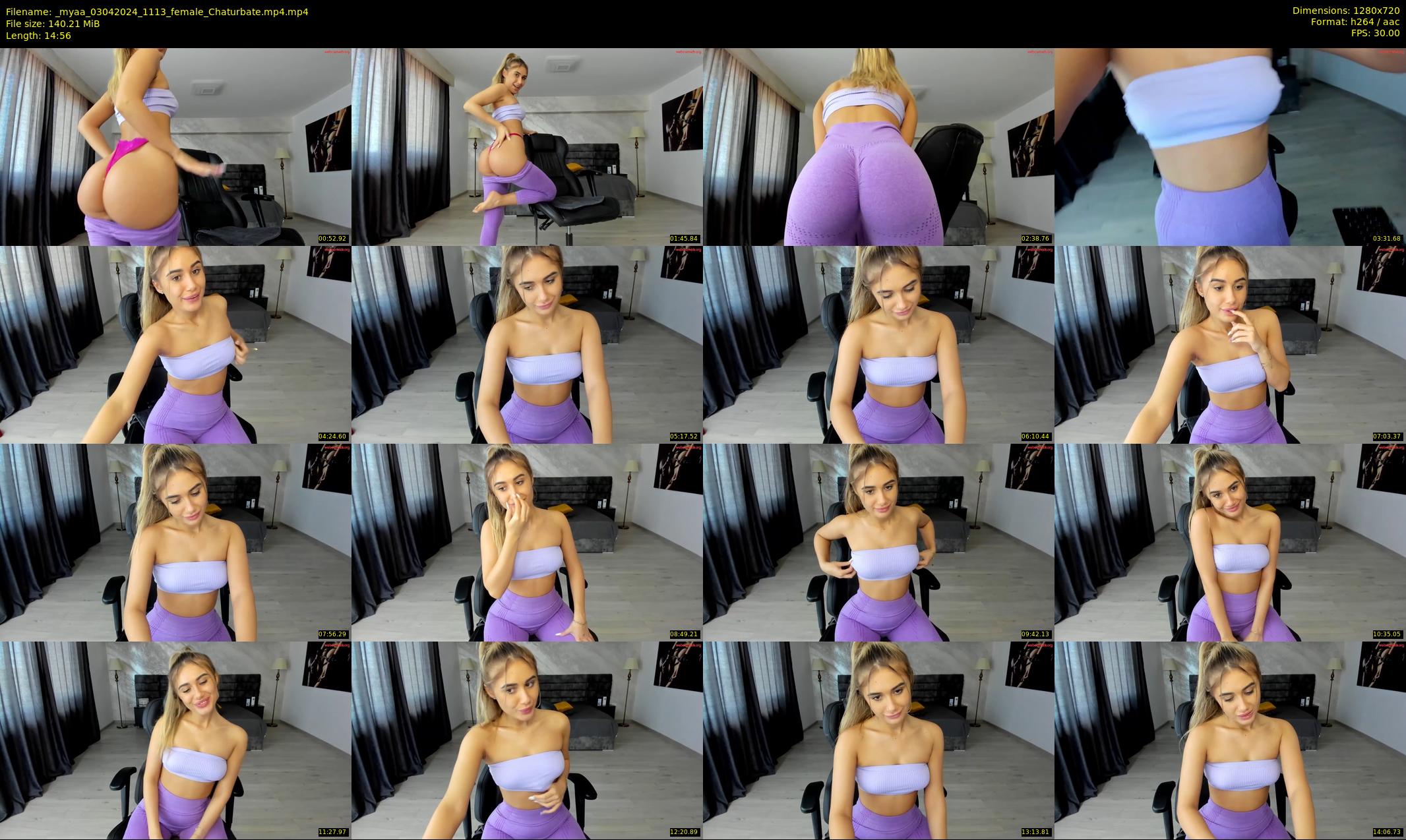 _myaa — 15 minute Chaturbate female cam show recording, 720p, Apr 3, 2024