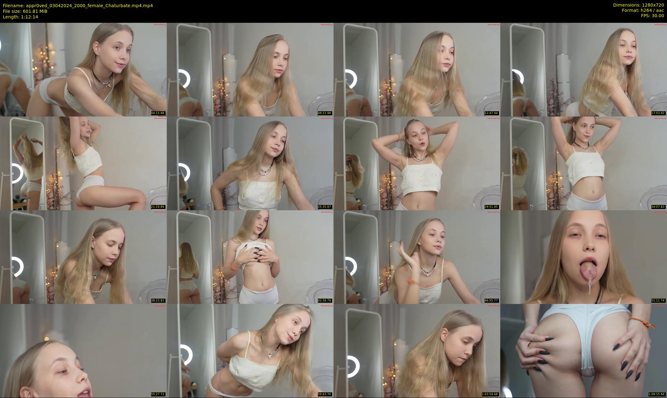 appr0ved — 73 minute Chaturbate female cam show recording, 720p, Apr 3, 2024