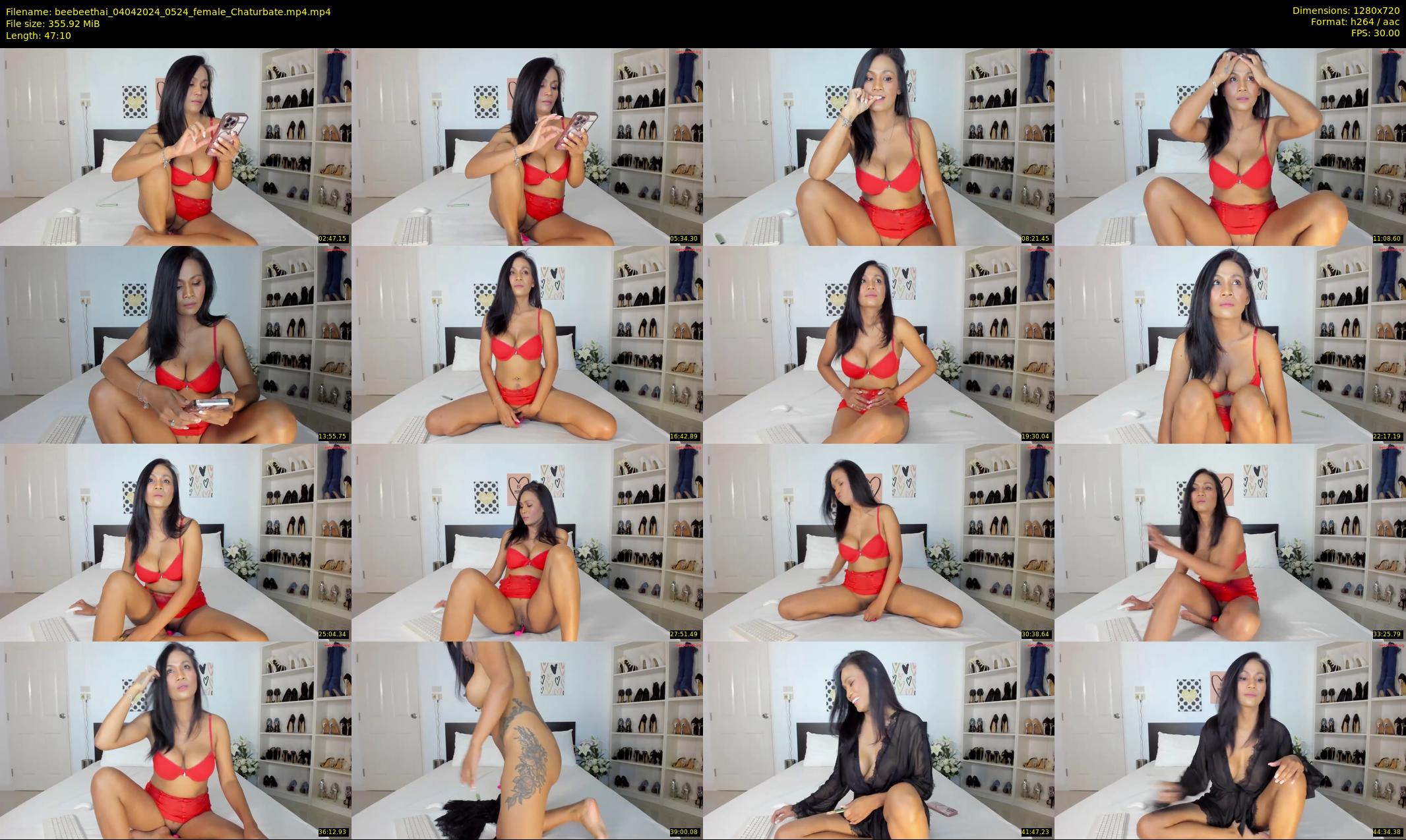 beebeethai — 48 minute Chaturbate female cam show recording, 720p, Apr 4, 2024