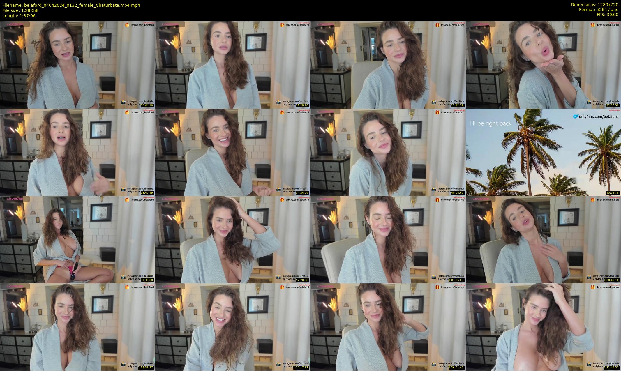 belaford — 98 minute Chaturbate female cam show recording, 720p, Apr 4, 2024