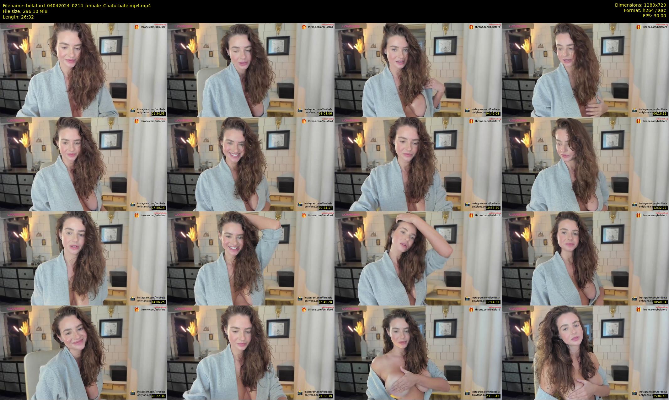 belaford — 27 minute Chaturbate female cam show recording, 720p, Apr 4, 2024