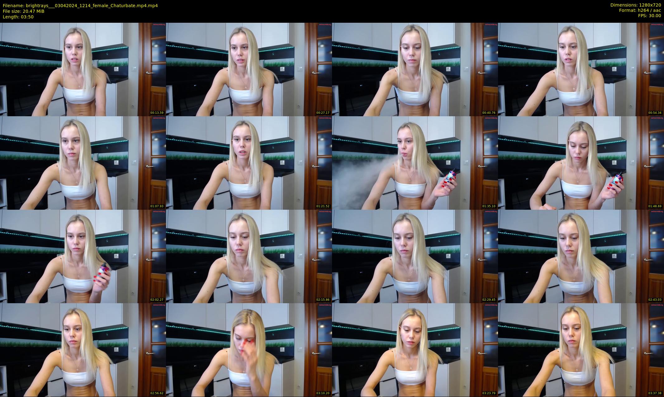 brightrays__ — 4 minute Chaturbate female cam show recording, 720p, Apr 3, 2024