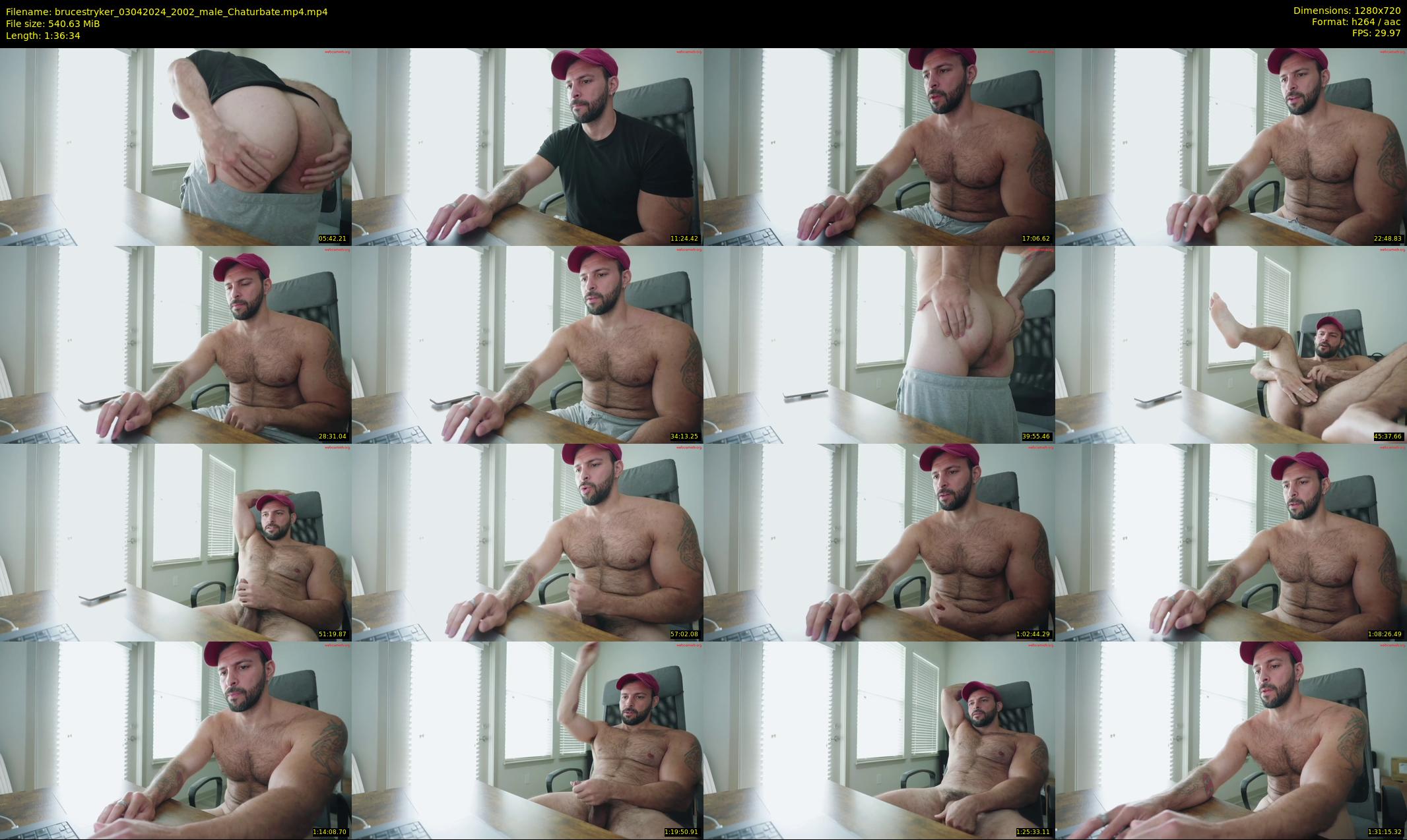 brucestryker — 97 minute Chaturbate male cam show recording, 720p, Apr 3, 2024