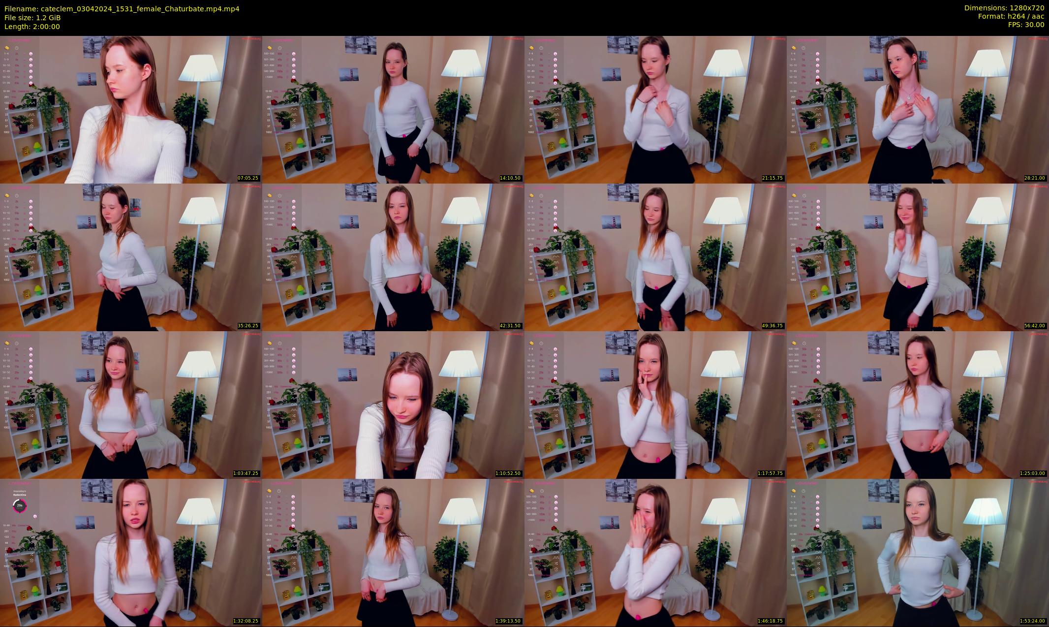 cateclem — 120 minute Chaturbate female cam show recording, 720p, Apr 3, 2024