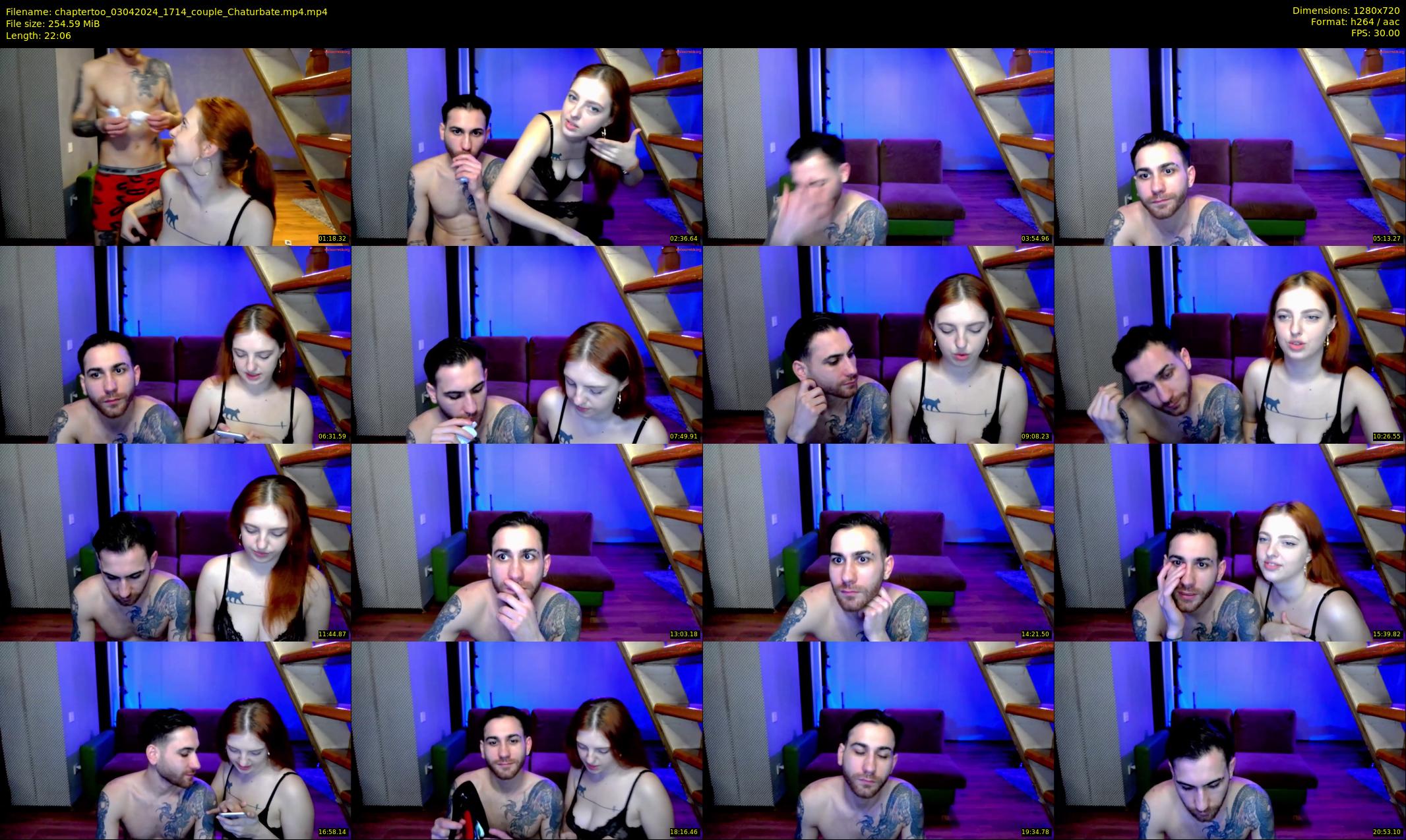 chaptertoo — 23 minute Chaturbate couple cam show recording, 720p, Apr 3, 2024