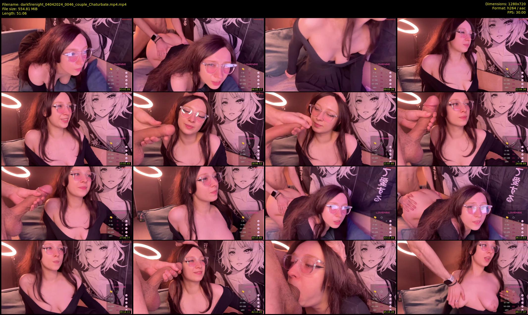 darkfirenight — 52 minute Chaturbate couple cam show recording, 720p, Apr 4, 2024