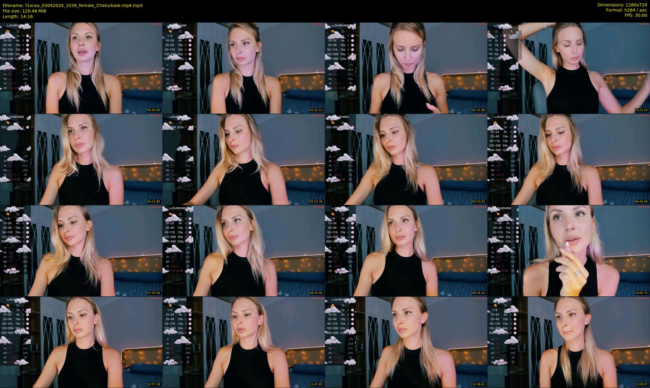 f1oraa — 15 minute Chaturbate female cam show recording, 720p, Apr 3, 2024