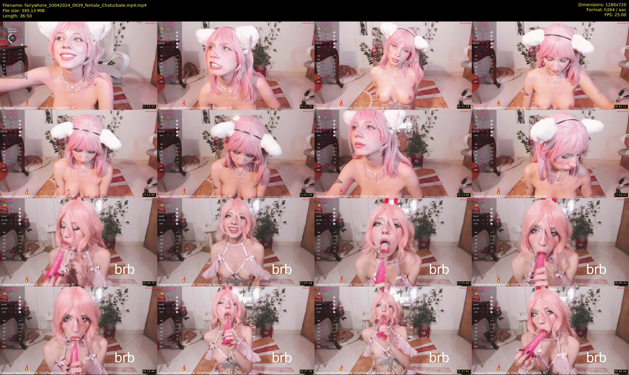 fairywhore — 37 minute Chaturbate female cam show recording, 720p, Apr 3, 2024