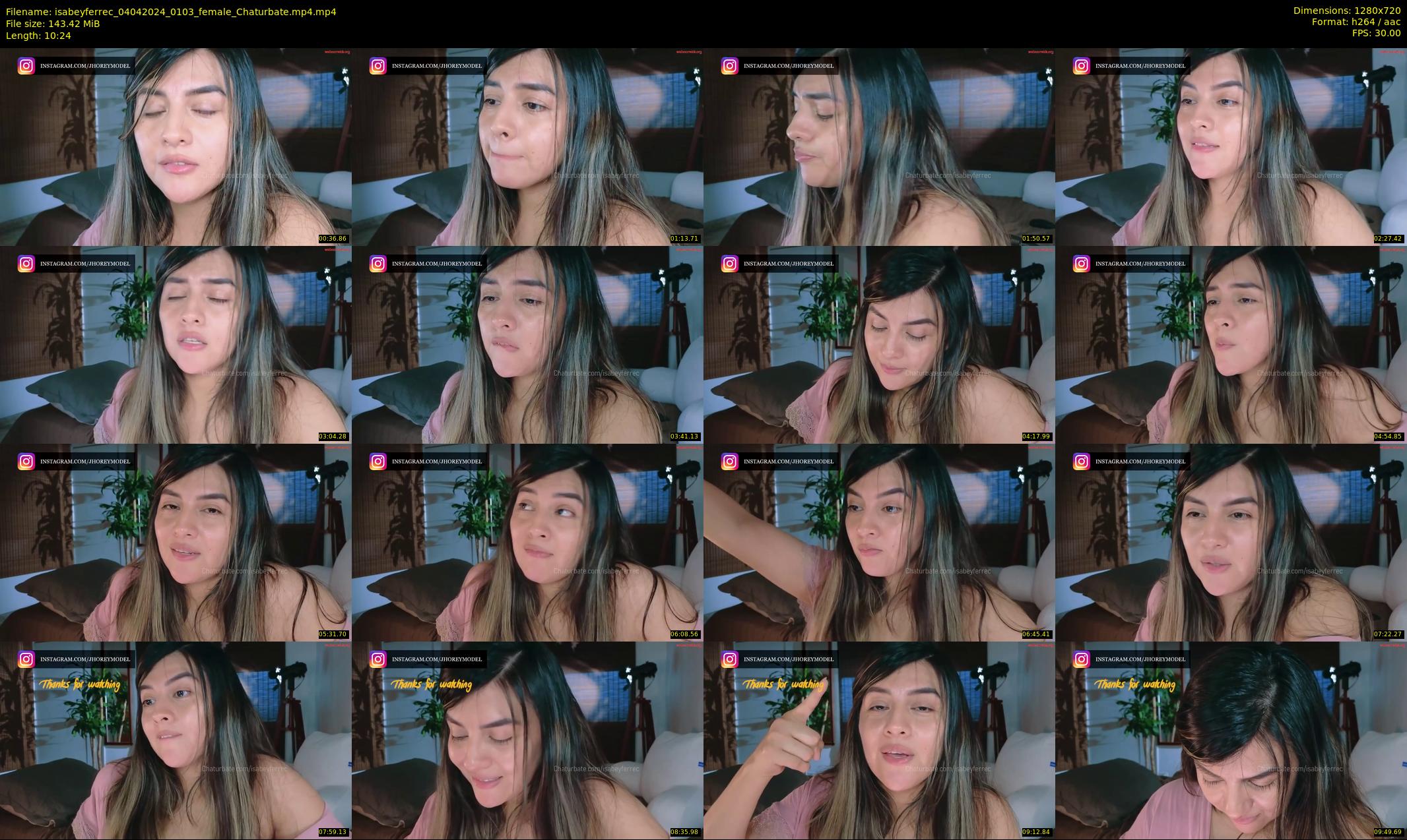 isabeyferrec — 11 minute Chaturbate female cam show recording, 720p, Apr 4, 2024