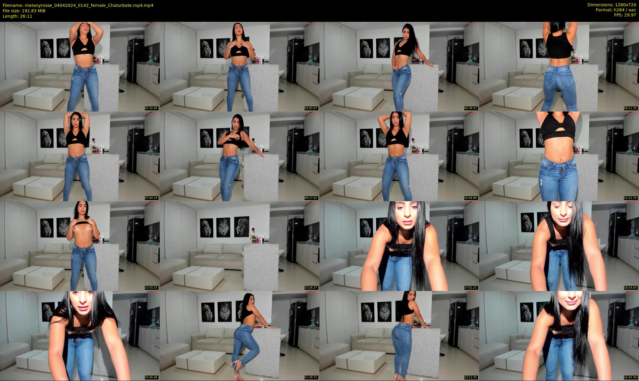 melanyrosse — 27 minute Chaturbate female cam show recording, 720p, Apr 4, 2024