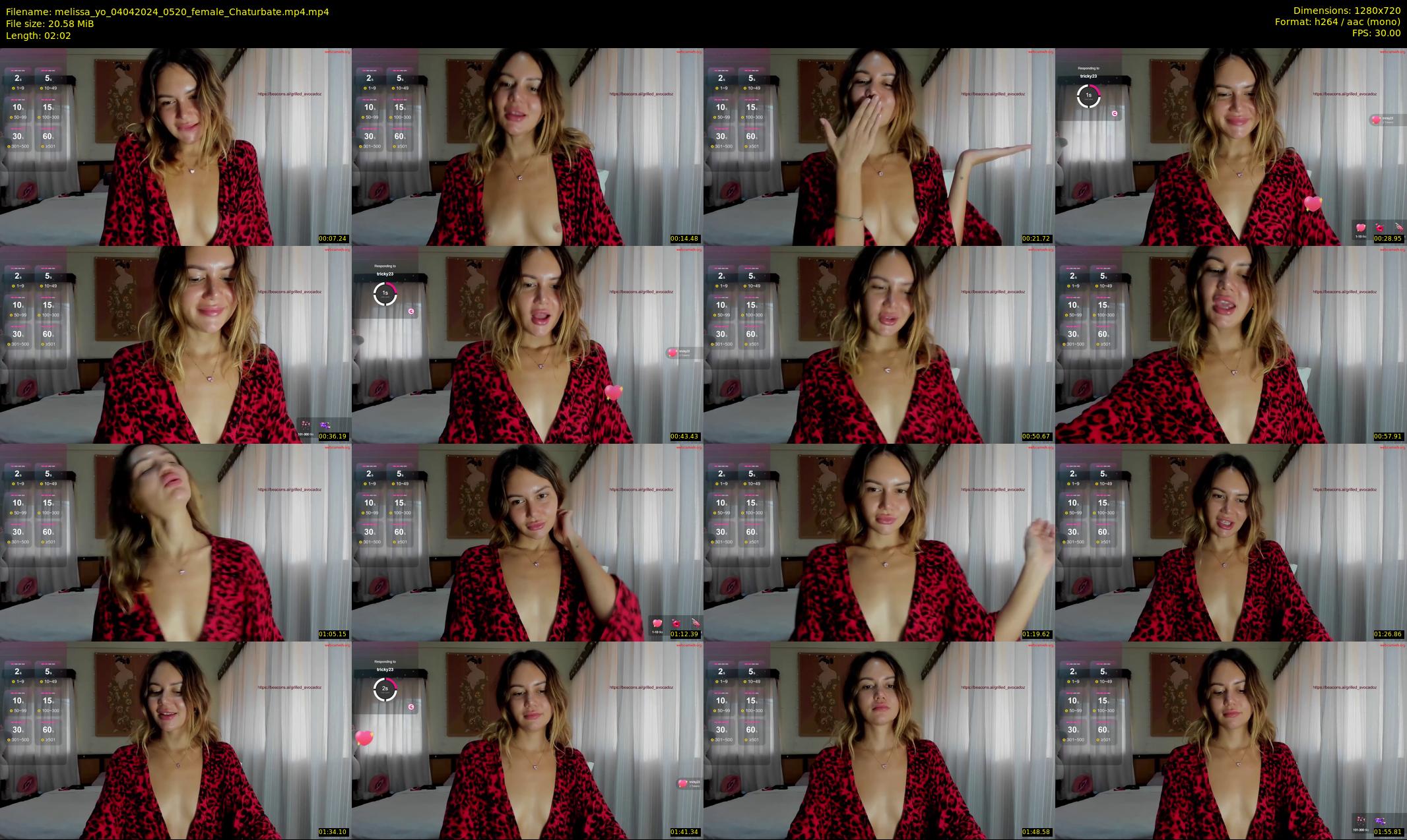 melissa_yo — 3 minute Chaturbate female cam show recording, 720p, Apr 4, 2024