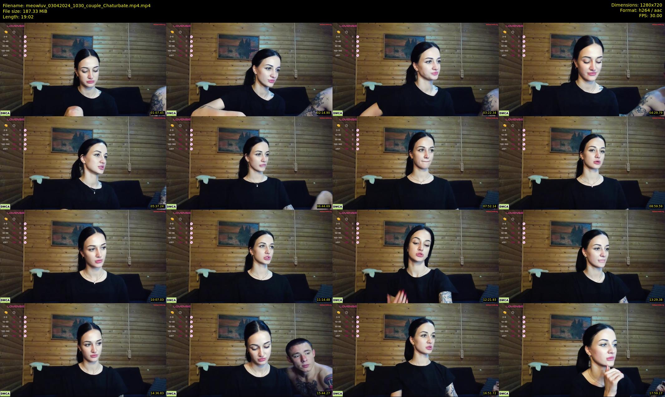 meowluv — 20 minute Chaturbate couple cam show recording, 720p, Apr 3, 2024