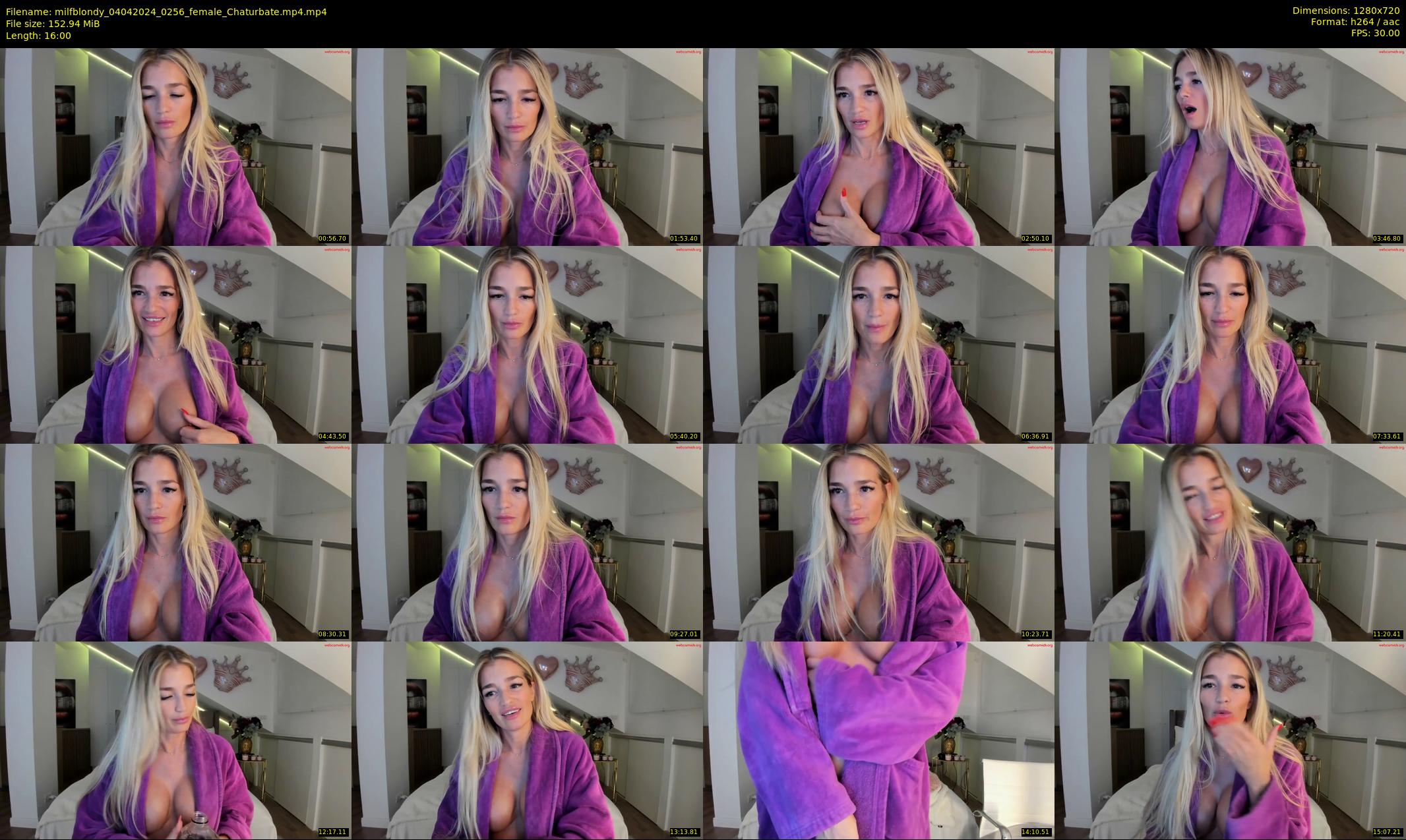 milfblondy — 16 minute Chaturbate female cam show recording, 720p, Apr 4, 2024