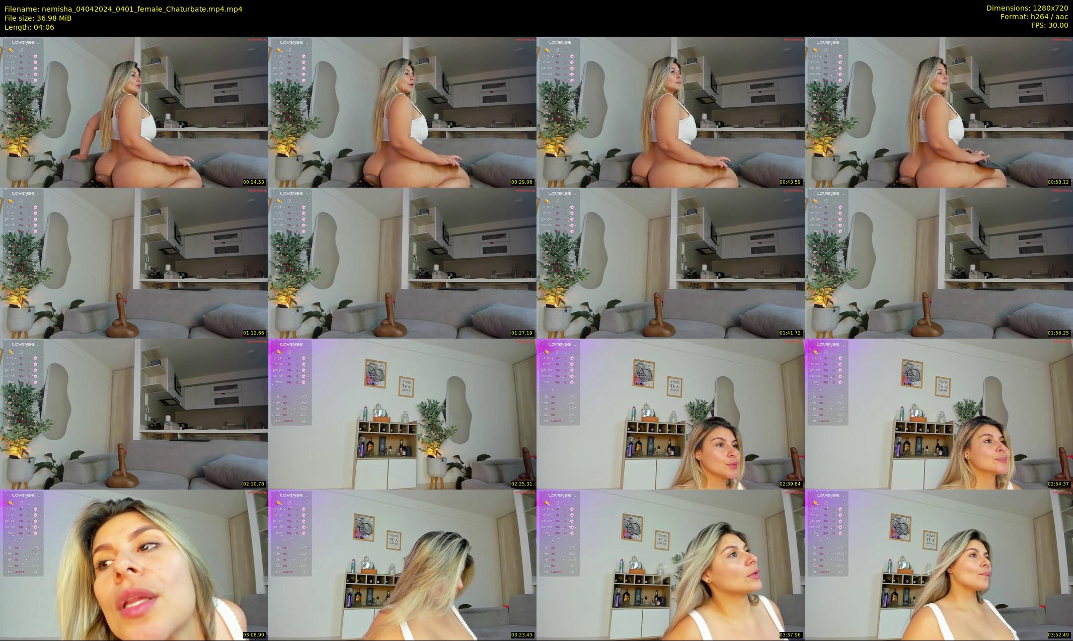 nemisha — 5 minute Chaturbate female cam show recording, 720p, Apr 4, 2024