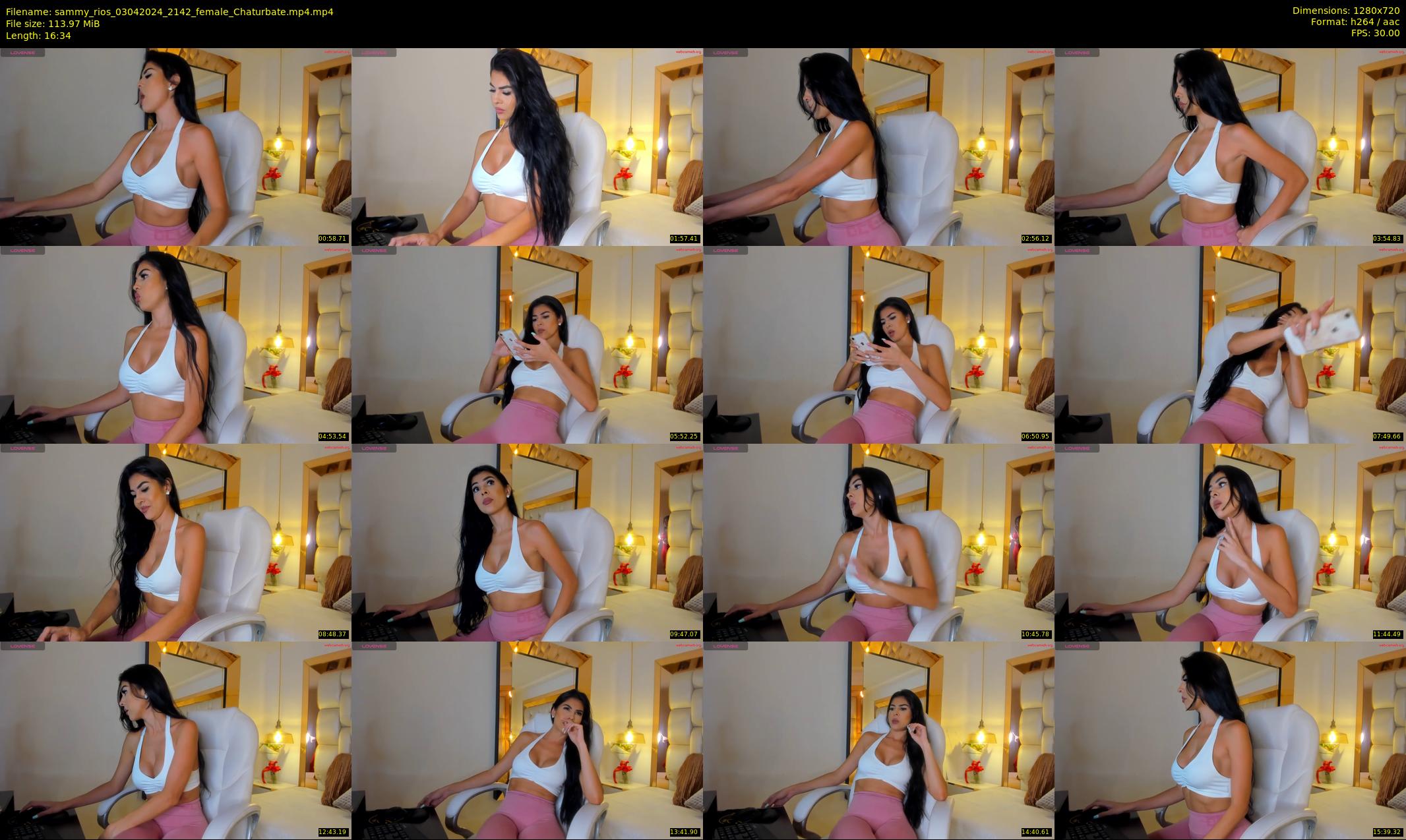 sammy_rios — 17 minute Chaturbate female cam show recording, 720p, Apr 3, 2024