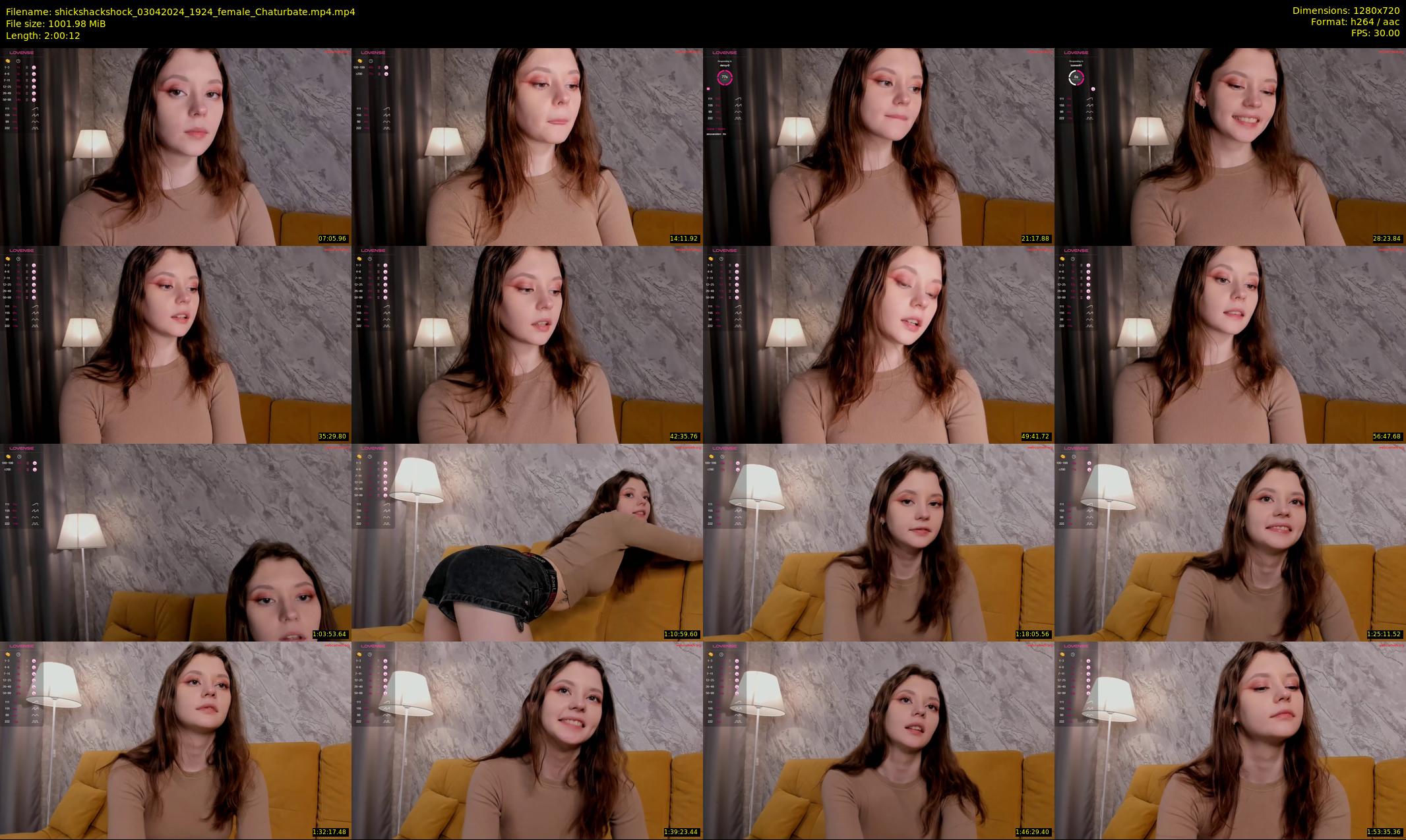 shickshackshock — 121 minute Chaturbate female cam show recording, 720p, Apr 3, 2024