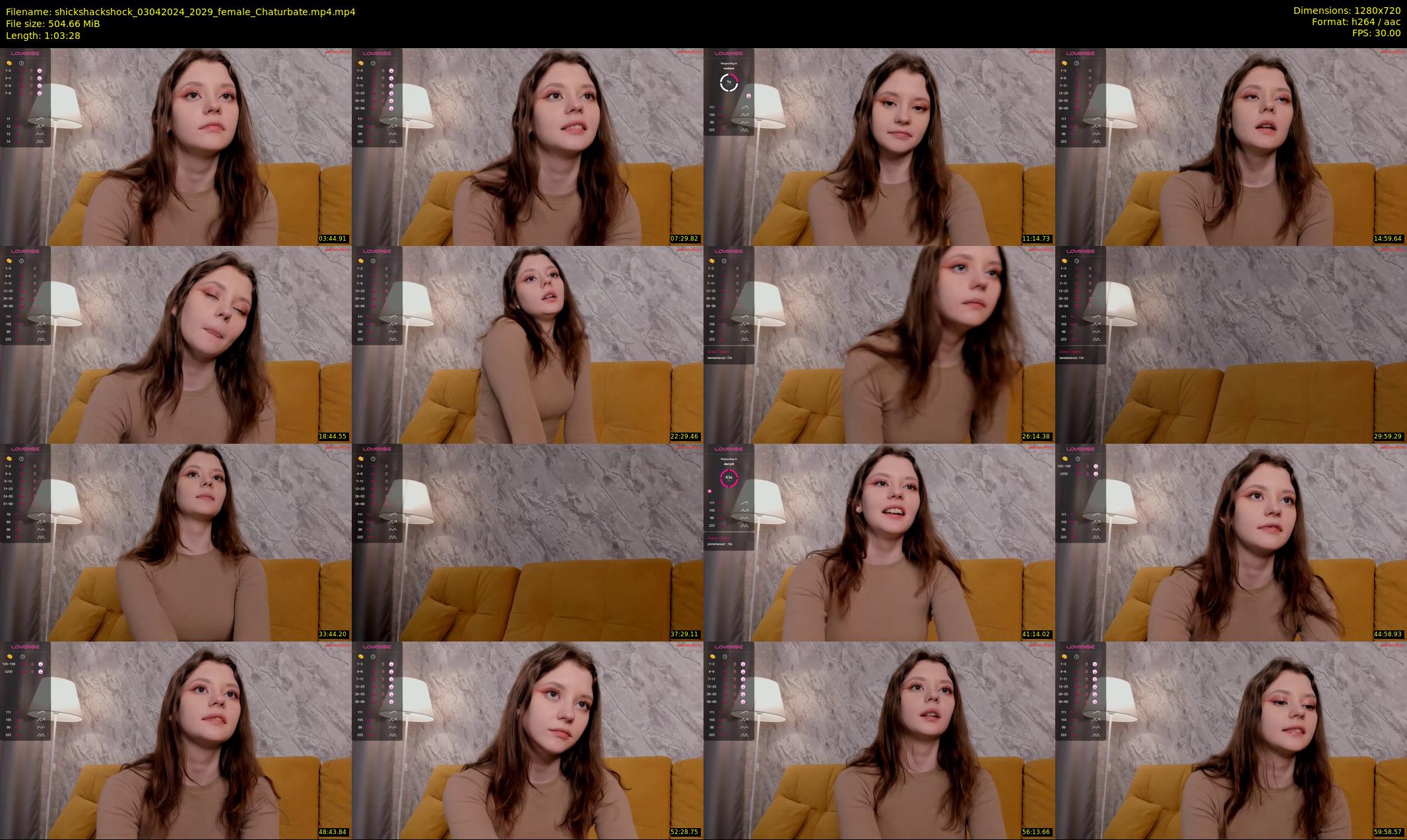 shickshackshock — 64 minute Chaturbate female cam show recording, 720p, Apr 3, 2024