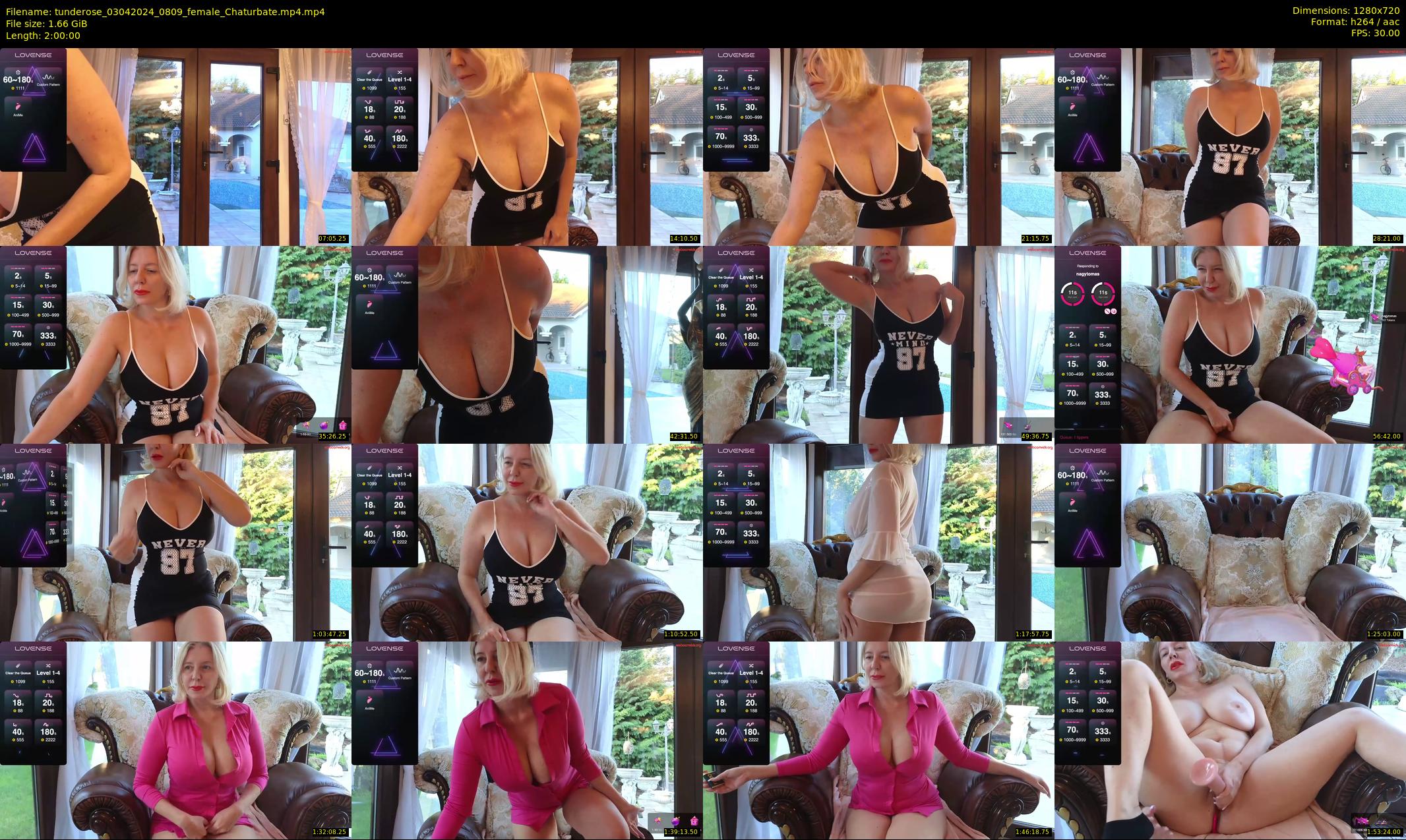 tunderose — 120 minute Chaturbate female cam show recording, 720p, Apr 3, 2024