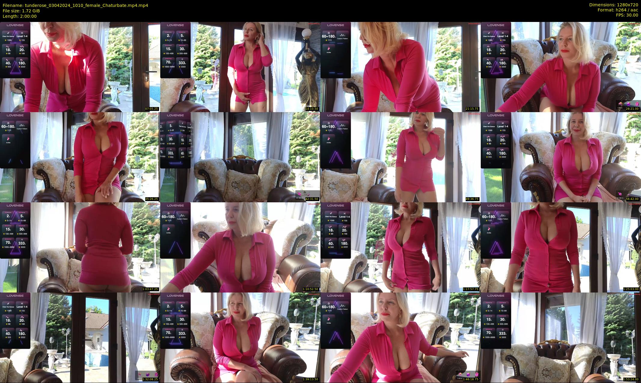 tunderose — 120 minute Chaturbate female cam show recording, 720p, Apr 3, 2024