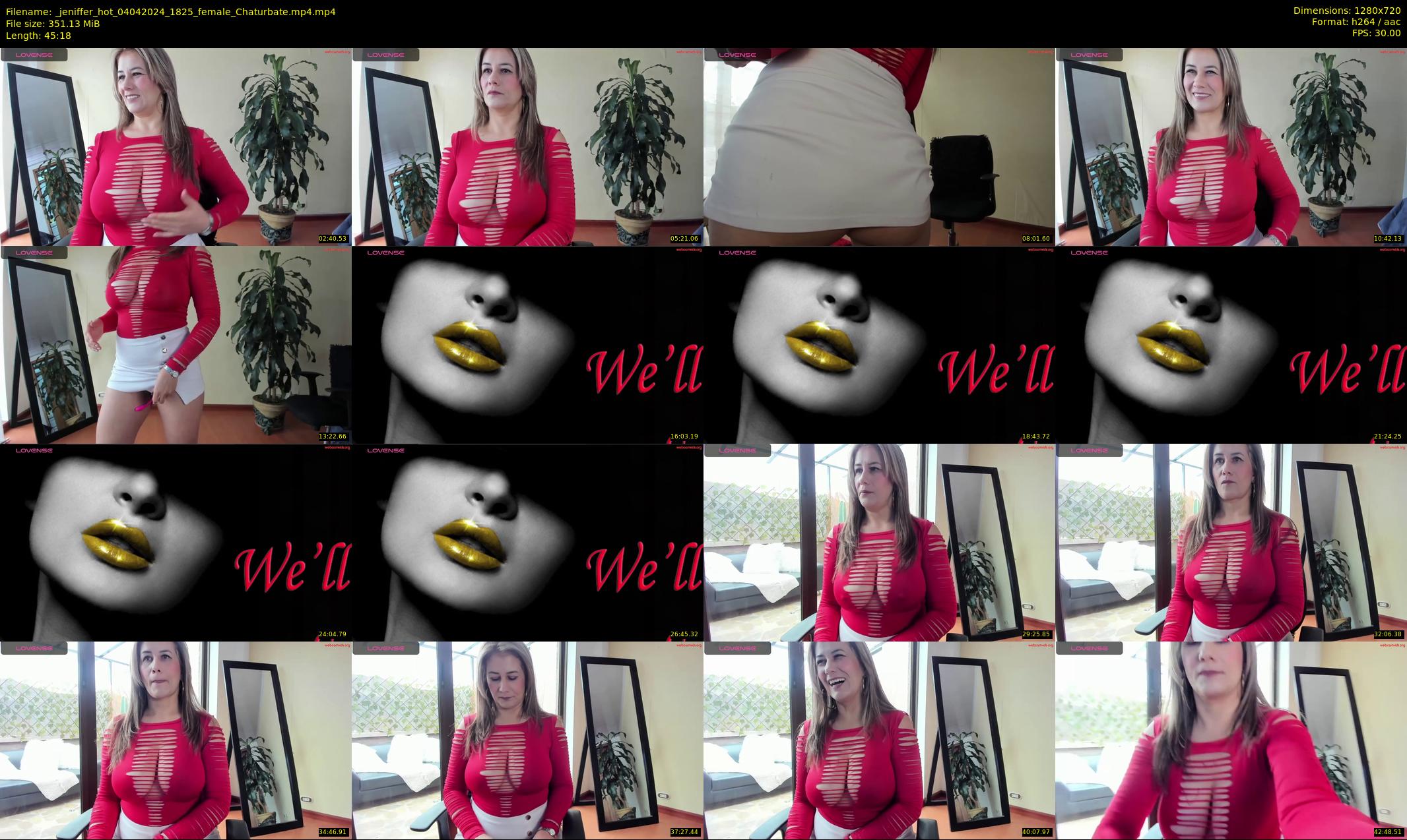 _jeniffer_hot — 46 minute Chaturbate female cam show recording, 720p, Apr 4, 2024