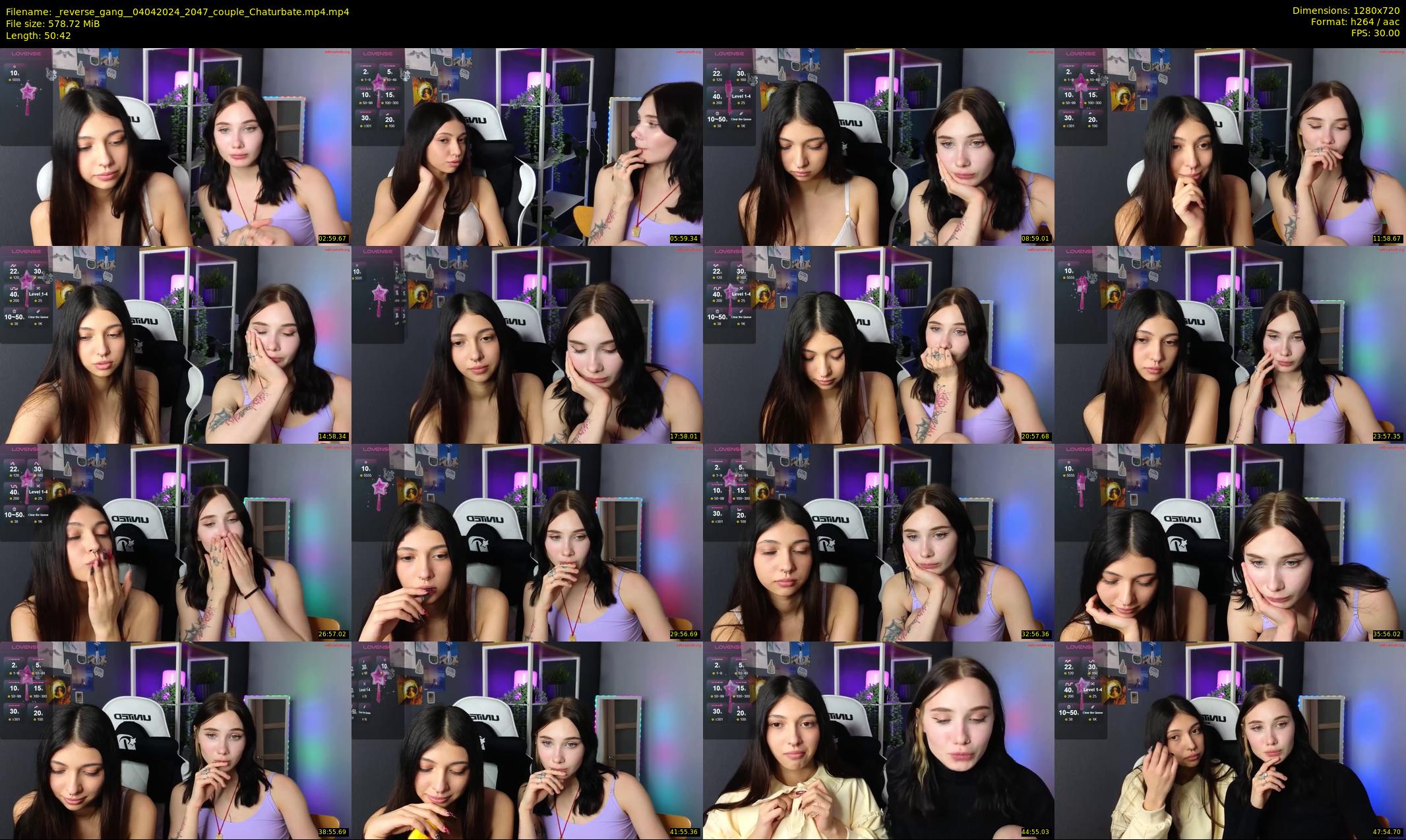 _reverse_gang_ — 51 minute Chaturbate couple cam show recording, 720p, Apr 4, 2024