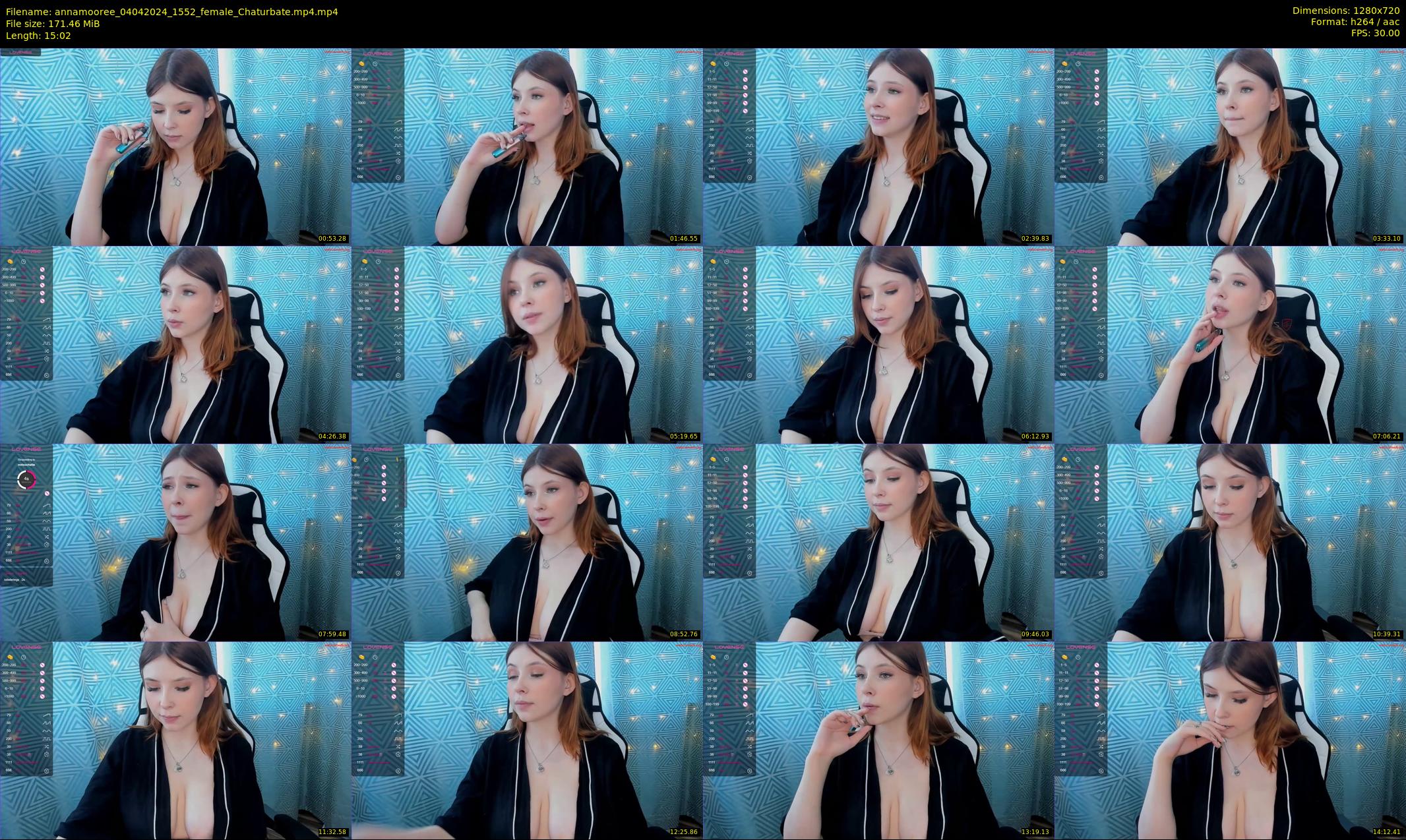 annamooree — 16 minute Chaturbate female cam show recording, 720p, Apr 4, 2024