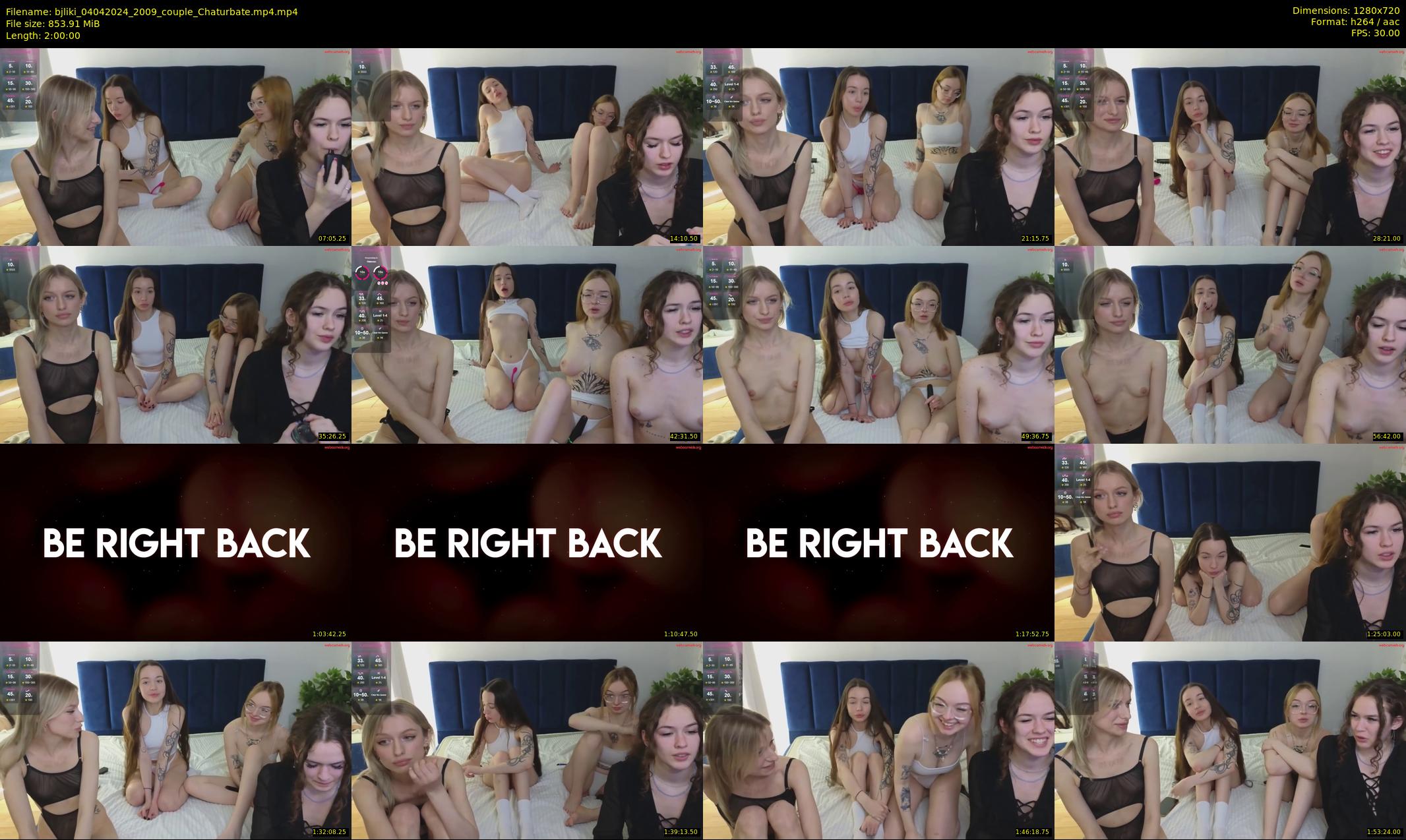 bjliki — 120 minute Chaturbate couple cam show recording, 720p, Apr 4, 2024