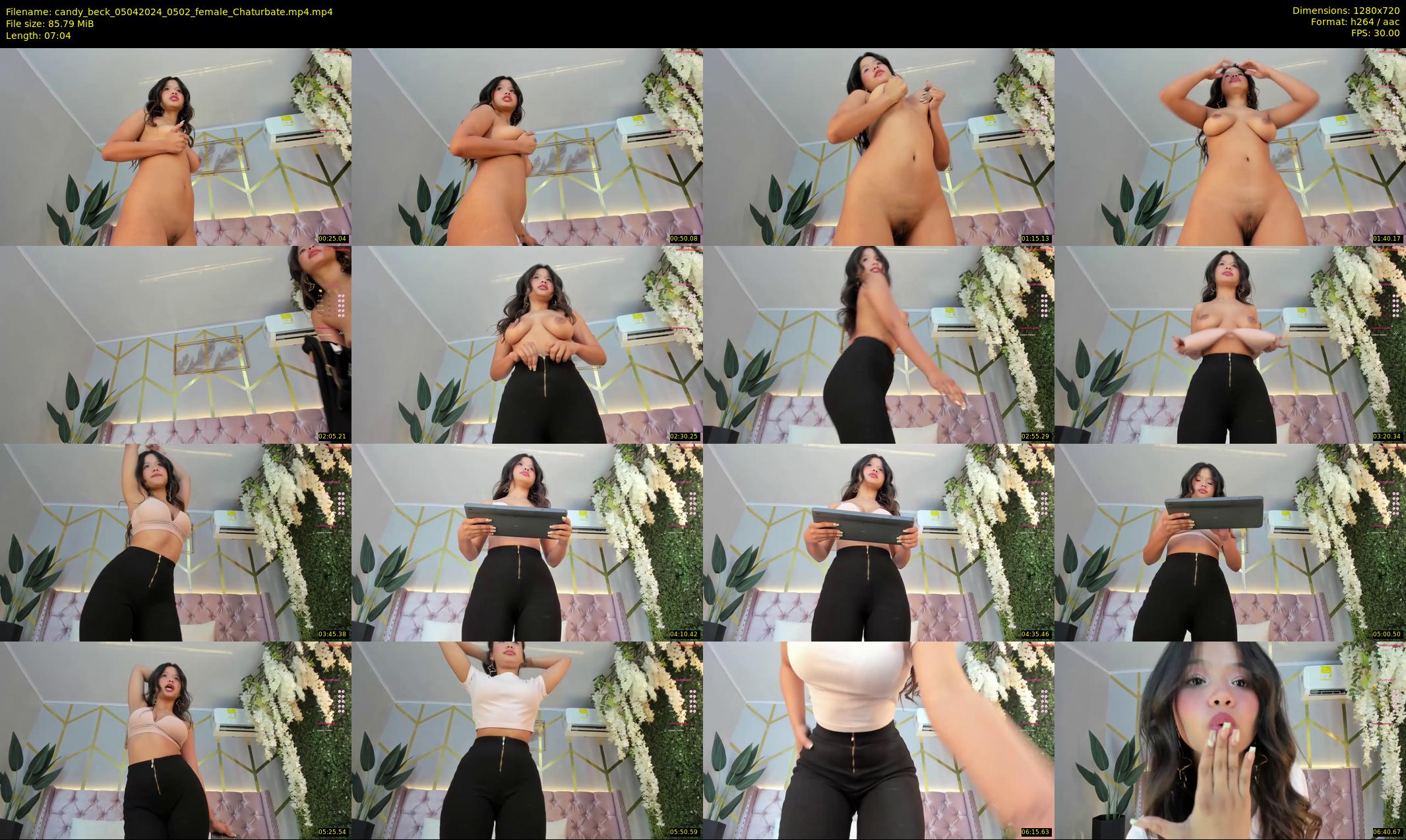candy_beck — 8 minute Chaturbate female cam show recording, 720p, Apr 5, 2024