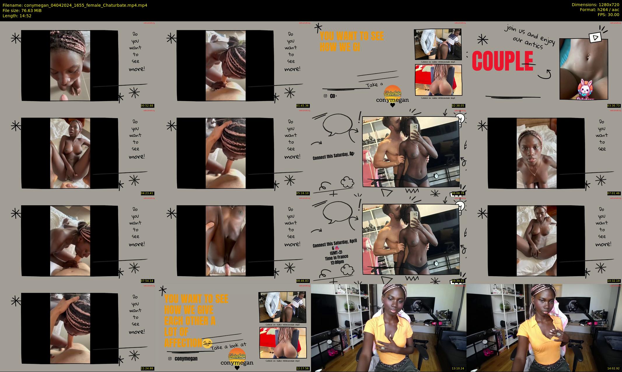 conymegan — 15 minute Chaturbate female cam show recording, 720p, Apr 4, 2024