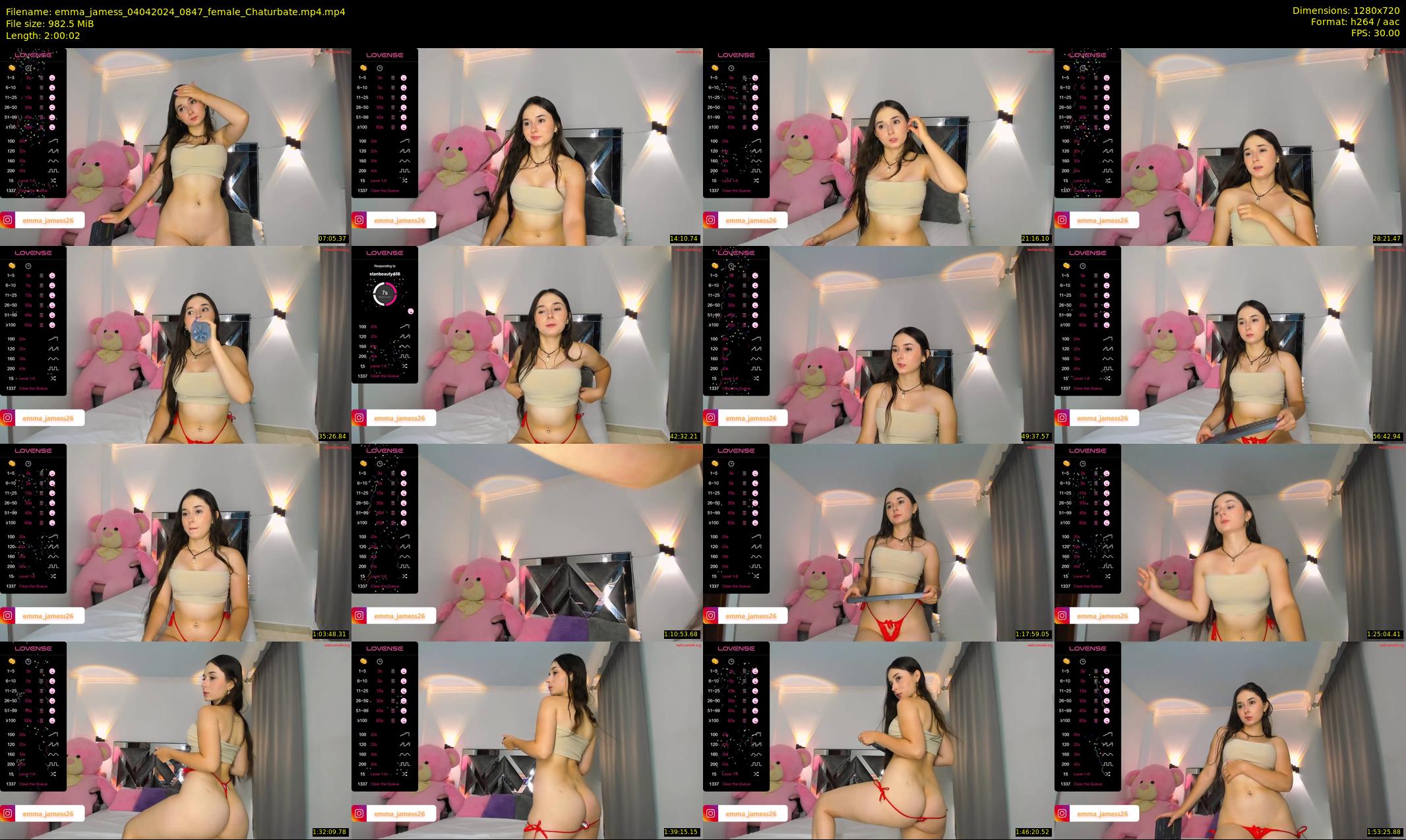 emma_jamess — 121 minute Chaturbate female cam show recording, 720p, Apr 4, 2024