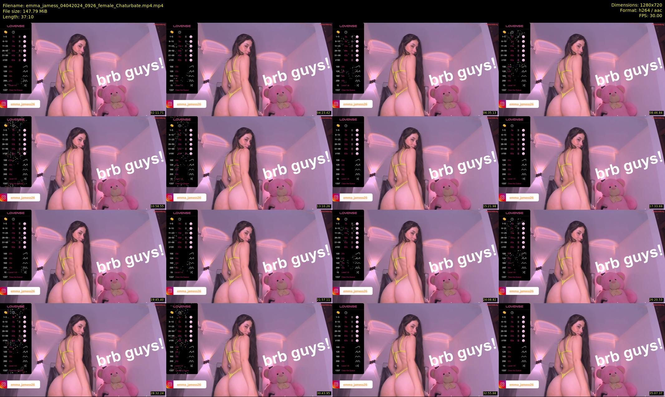 emma_jamess — 38 minute Chaturbate female cam show recording, 720p, Apr 4, 2024