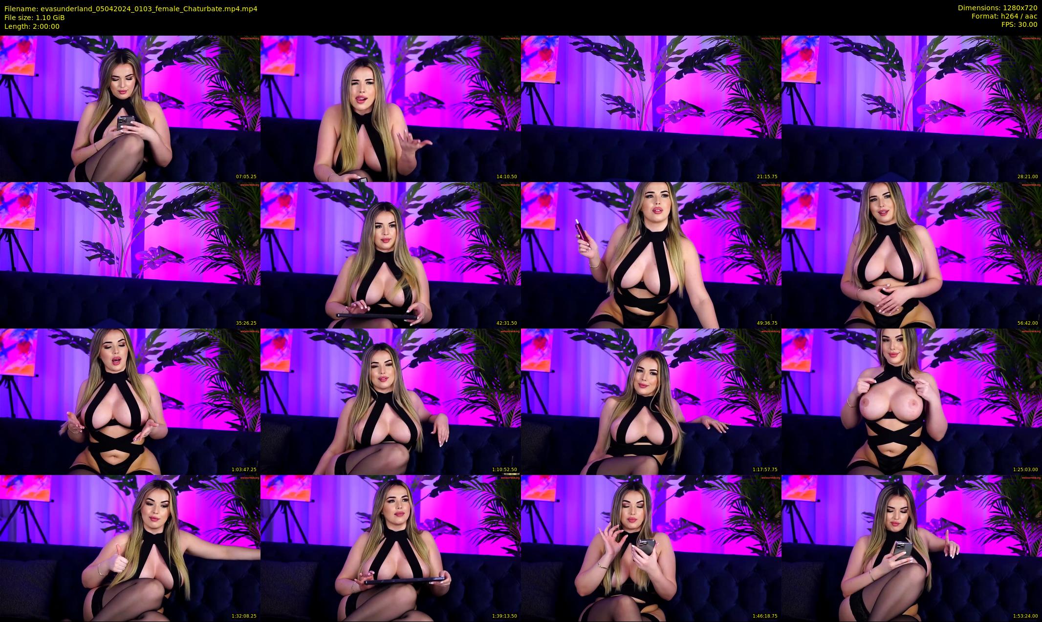 evasunderland — 120 minute Chaturbate female cam show recording, 720p, Apr 5, 2024